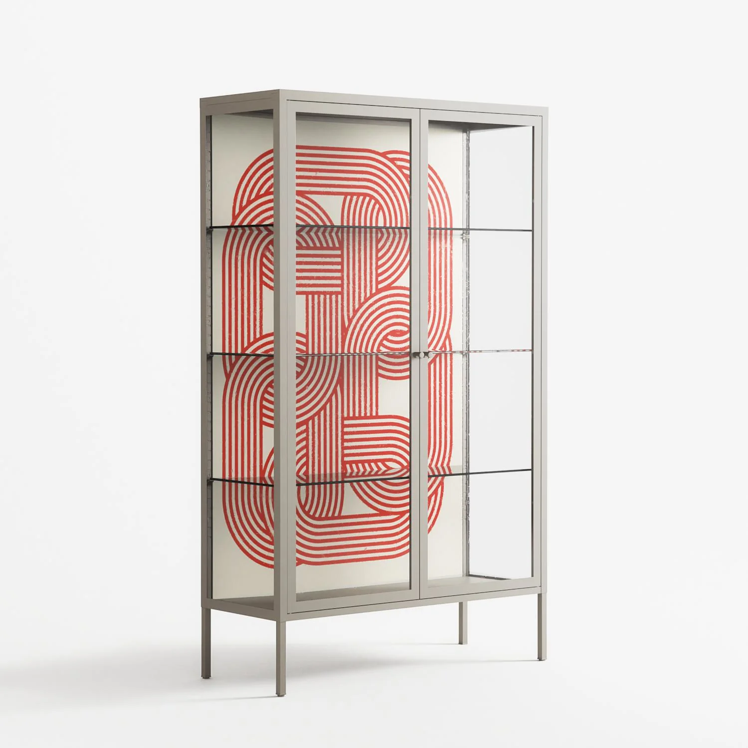 United - Cabinet - Vratislav Pecka - Pebble - Clear glass - Image 4