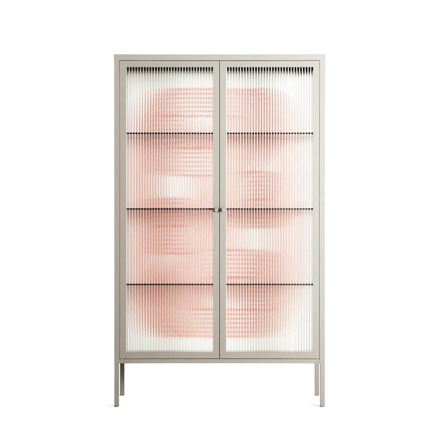 United - Cabinet - Vratislav Pecka - Pebble - Reeded glass
