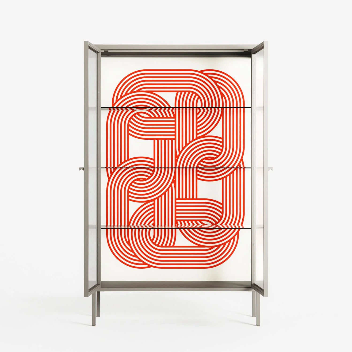 United - Cabinet - Vratislav Pecka - Pebble - Reeded glass - Image 3
