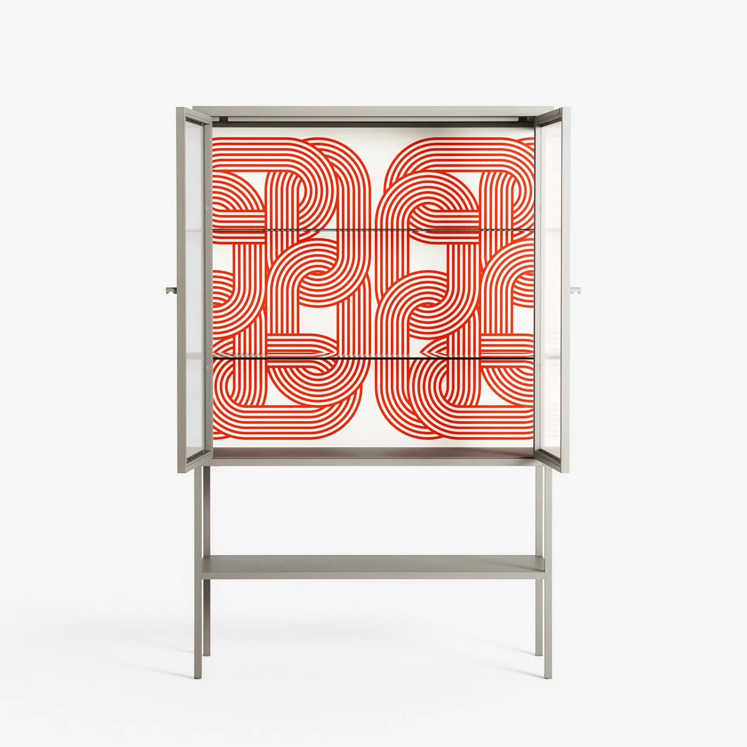 United - Loft Cabinet - Vratislav Pecka - Pebble - Clear glass - Image 3