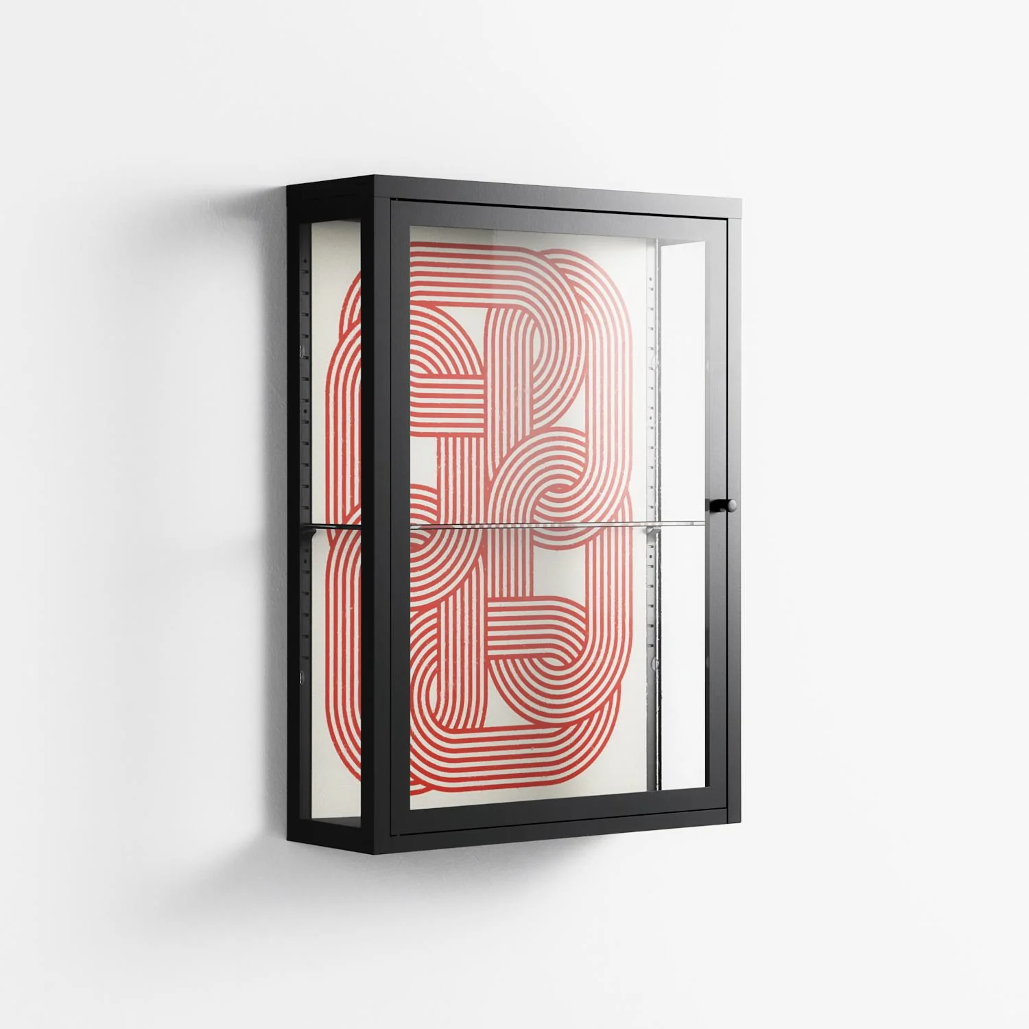 United - Wall Cabinet - Vratislav Pecka - Antracite - Clear glass - Image 4
