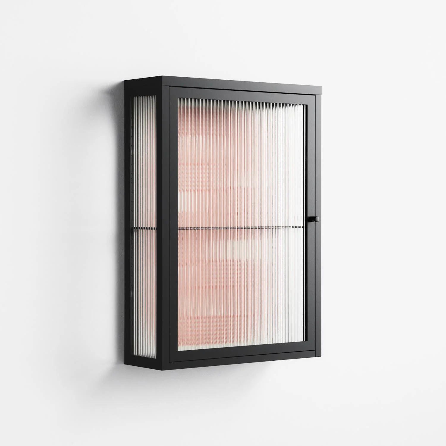United - Wall Cabinet - Vratislav Pecka - Antracite - Reeded glass - Image 4