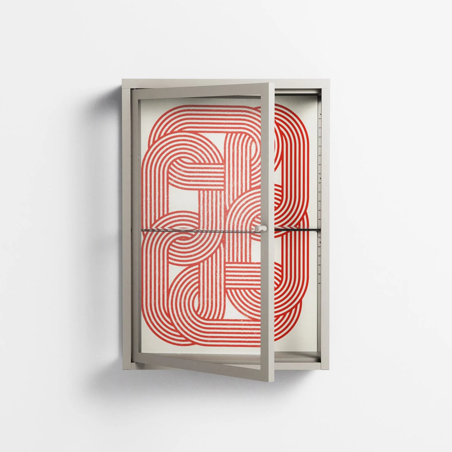 United - Wall Cabinet - Vratislav Pecka - Pebble - Clear glass - Image 2