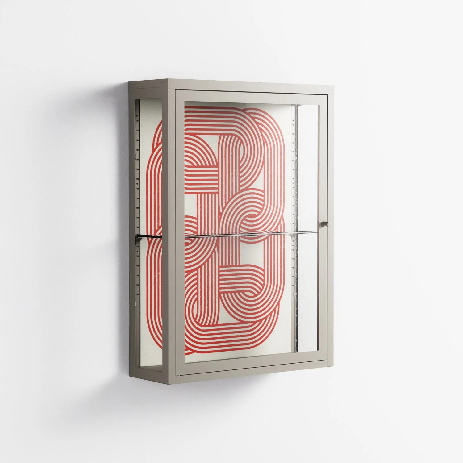 United - Wall Cabinet - Vratislav Pecka - Pebble - Clear glass - Image 4