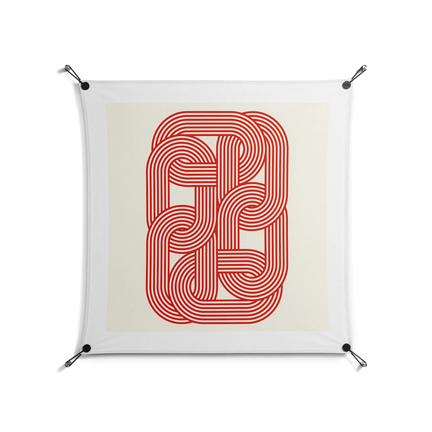 United - Work On Wall - Vratislav Pecka - Black - 90 x 90 cm