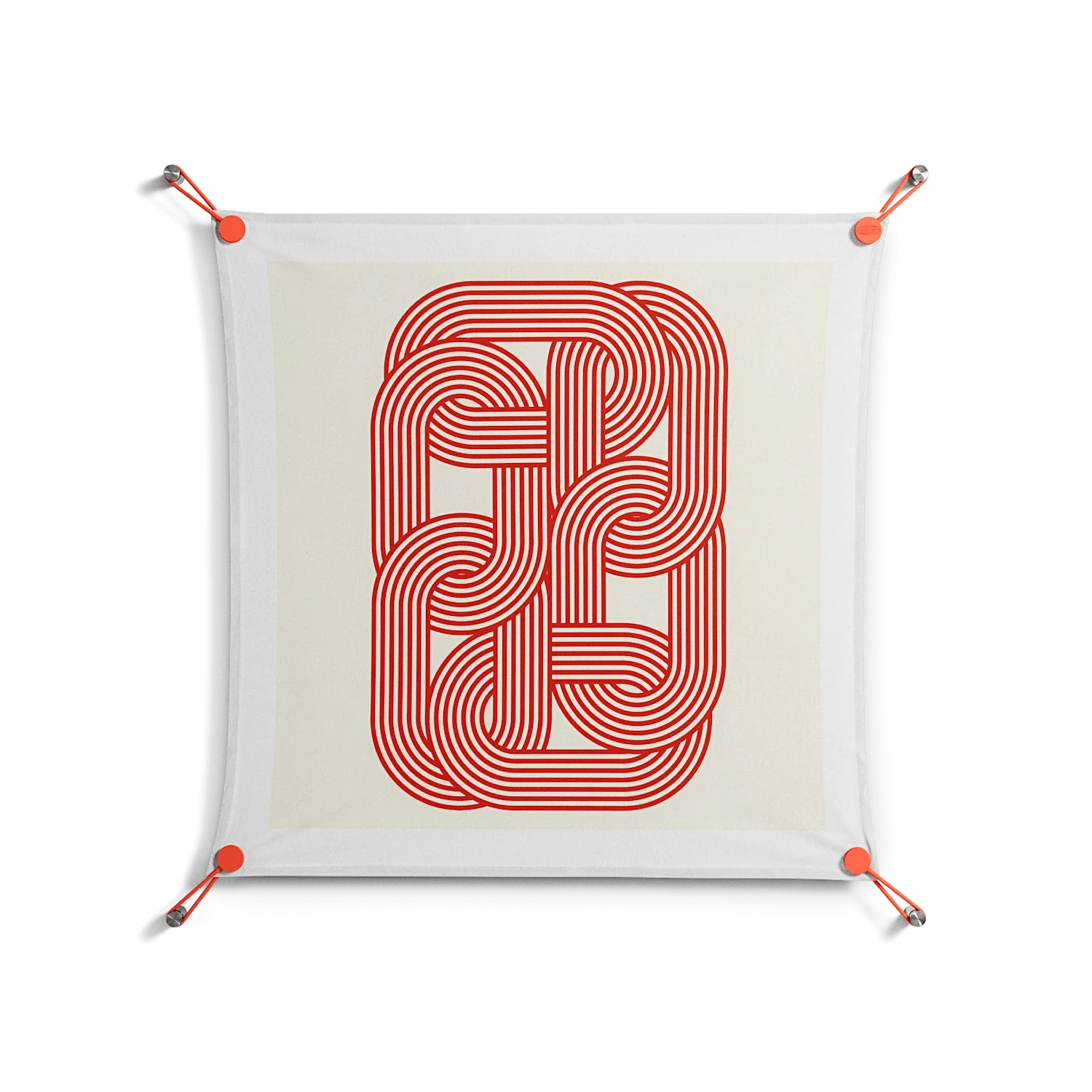 United - Work On Wall - Vratislav Pecka - Orange - 70 x 70 cm