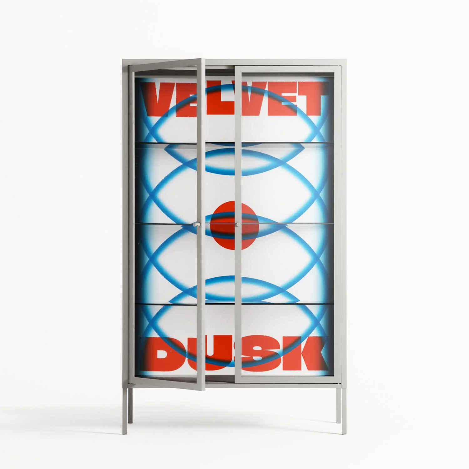 Velvet Dusk - Cabinet - Oluwasheyi Adebayo - Chalk - Clear glass - Image 2