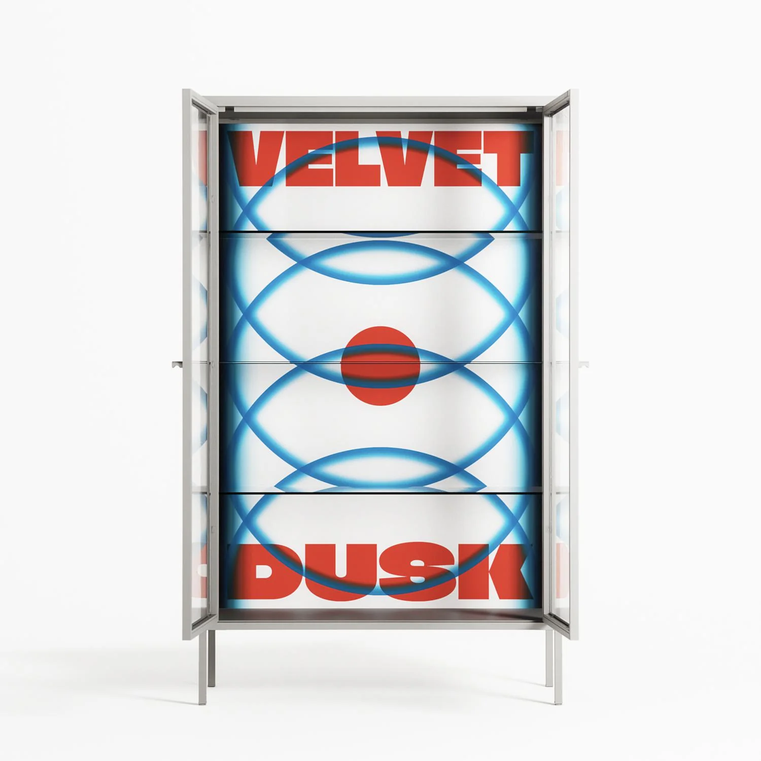 Velvet Dusk - Cabinet - Oluwasheyi Adebayo - Chalk - Clear glass - Image 3