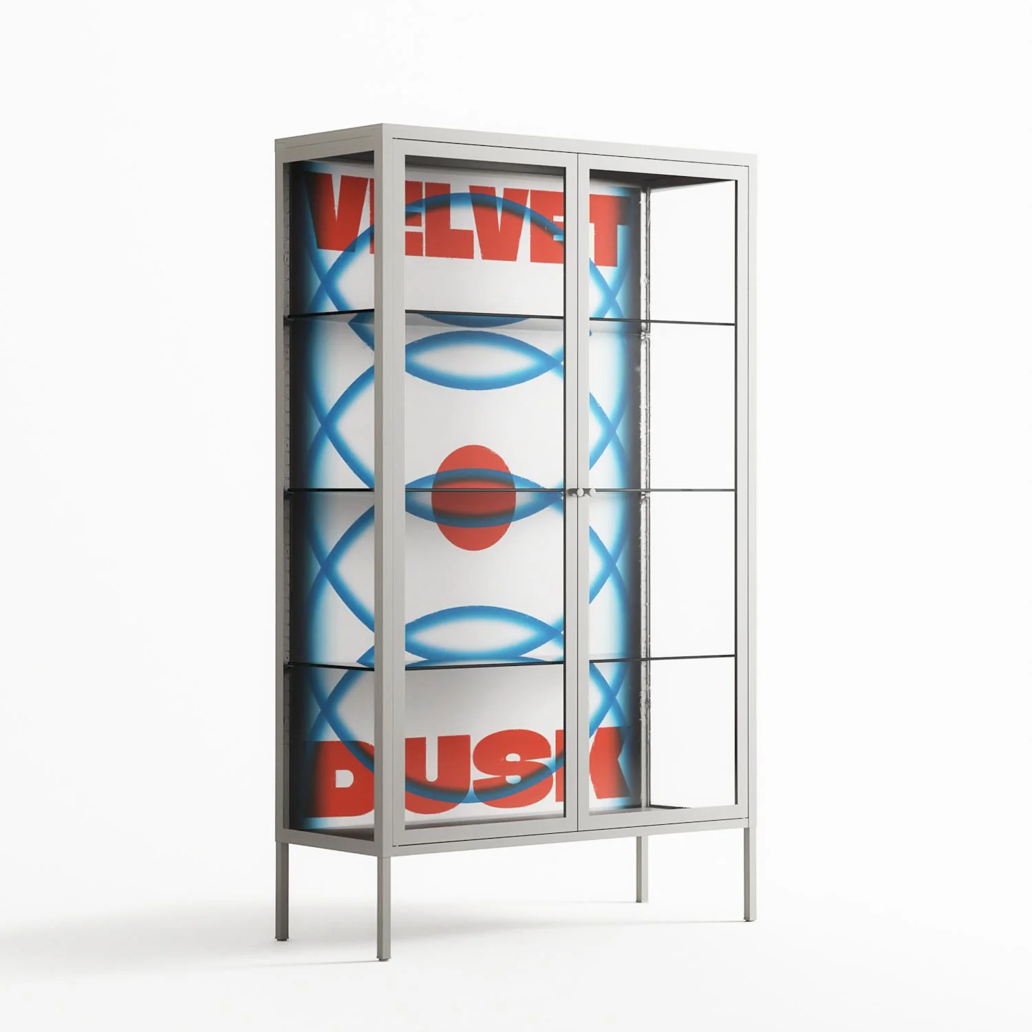 Velvet Dusk - Cabinet - Oluwasheyi Adebayo - Chalk - Clear glass - Image 4