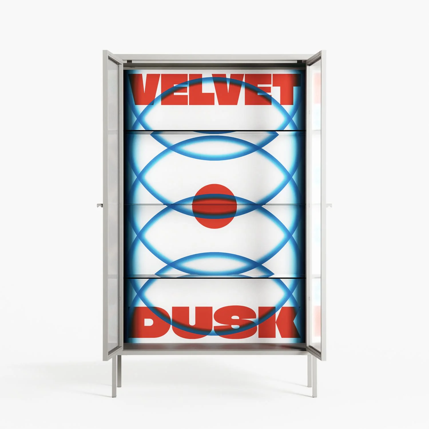 Velvet Dusk - Cabinet - Oluwasheyi Adebayo - Chalk - Reeded glass - Image 3