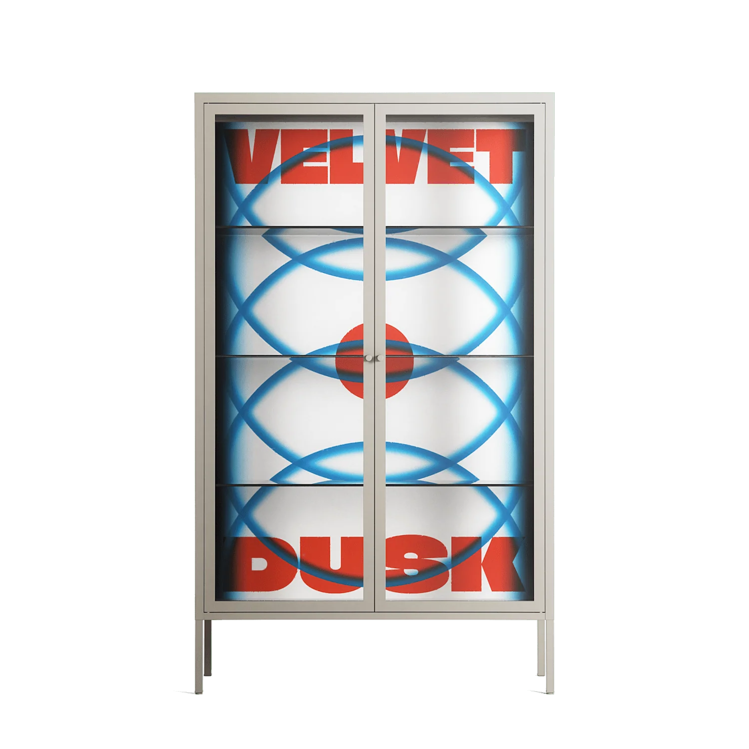 Velvet Dusk - Cabinet - Oluwasheyi Adebayo - Pebble - Clear glass