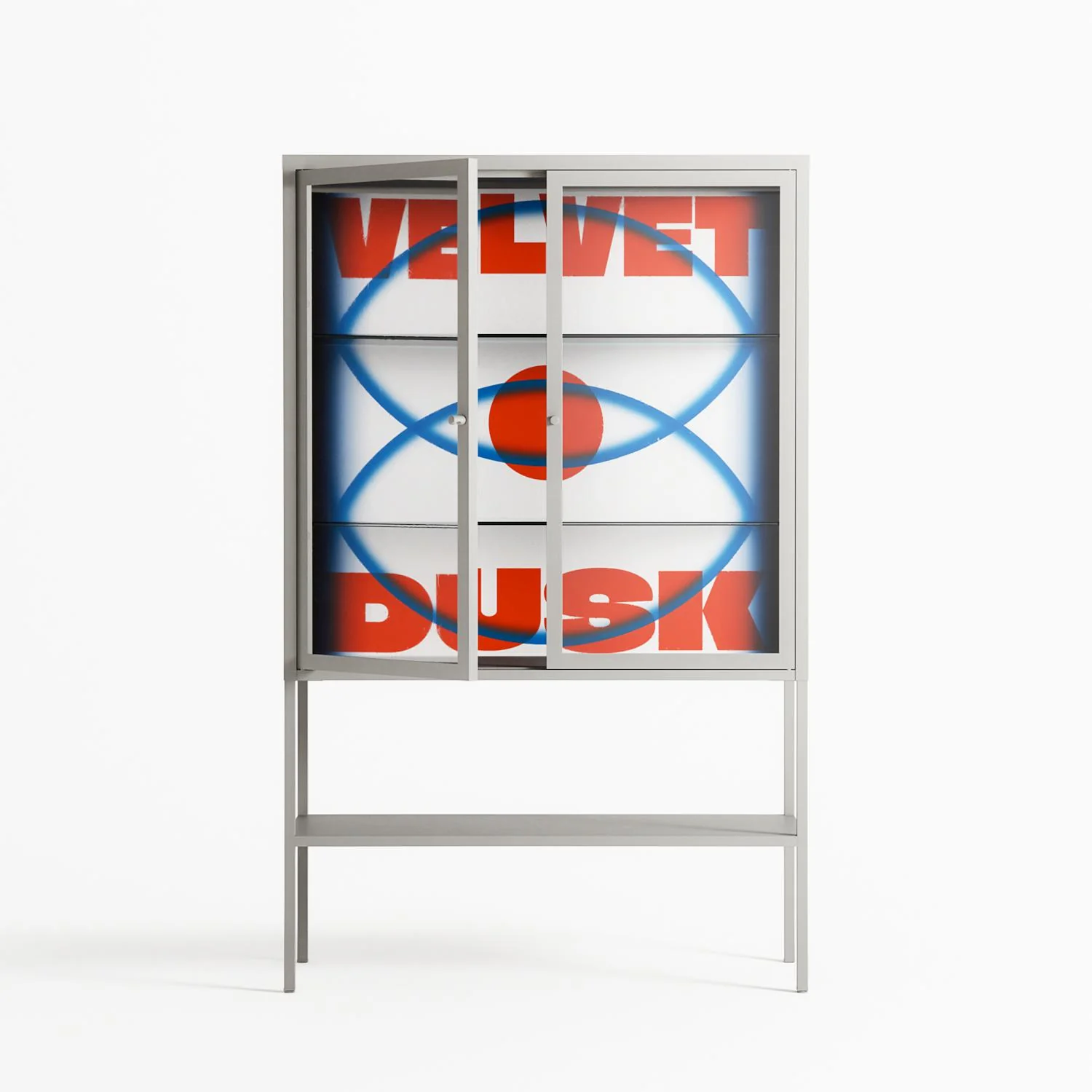 Velvet Dusk - Loft Cabinet - Oluwasheyi Adebayo - Chalk - Clear glass - Image 2