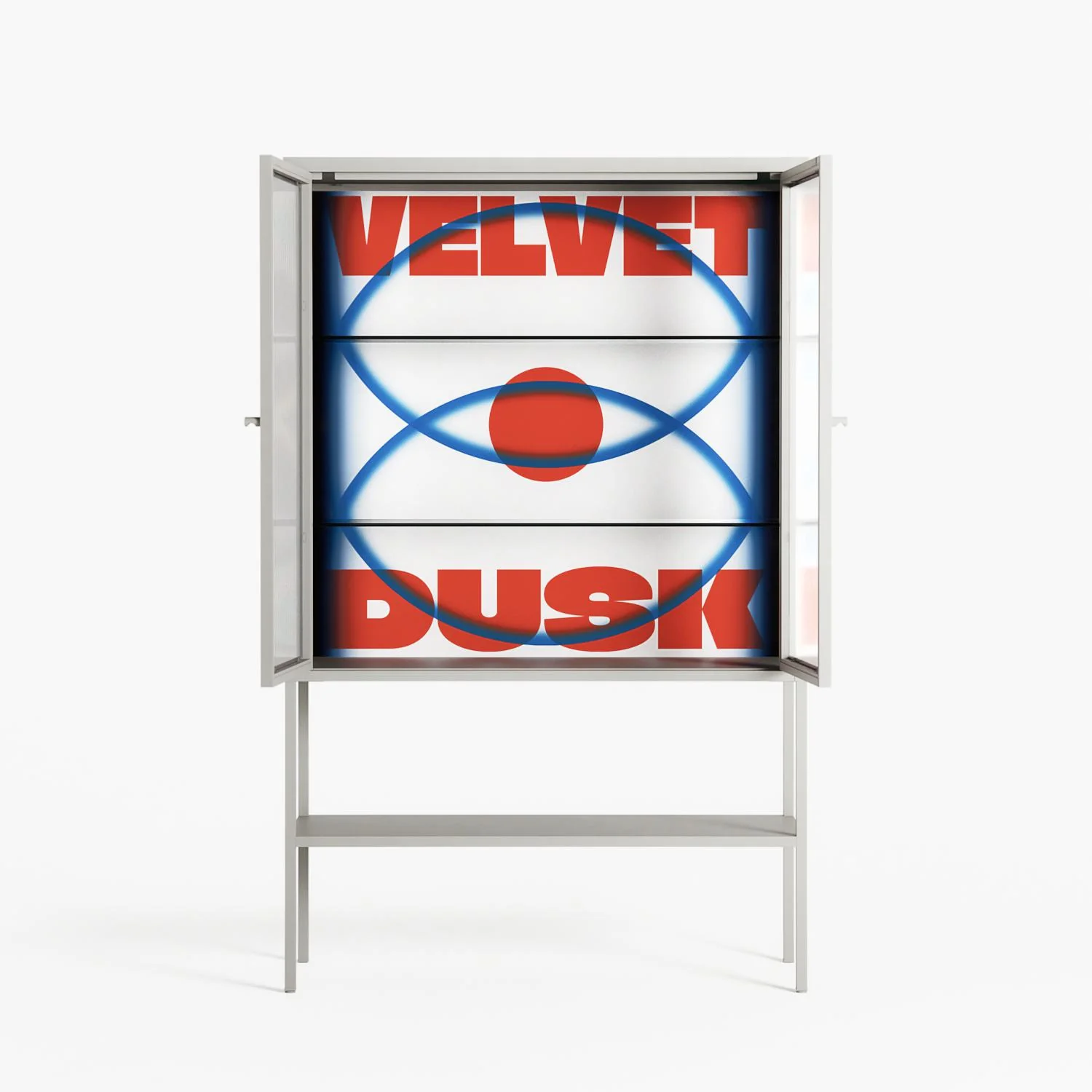 Velvet Dusk - Loft Cabinet - Oluwasheyi Adebayo - Chalk - Reeded glass - Image 3