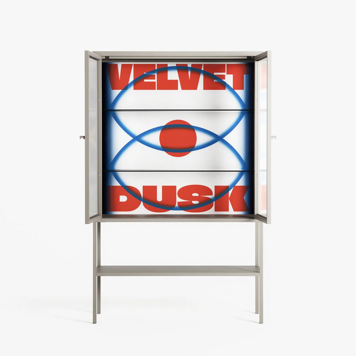 Velvet Dusk - Loft Cabinet - Oluwasheyi Adebayo - Pebble - Reeded glass - Image 3