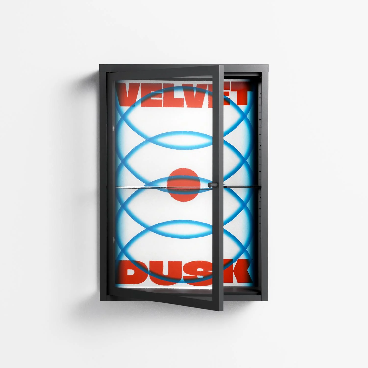 Velvet Dusk - Wall Cabinet - Oluwasheyi Adebayo - Antracite - Clear glass - Image 2