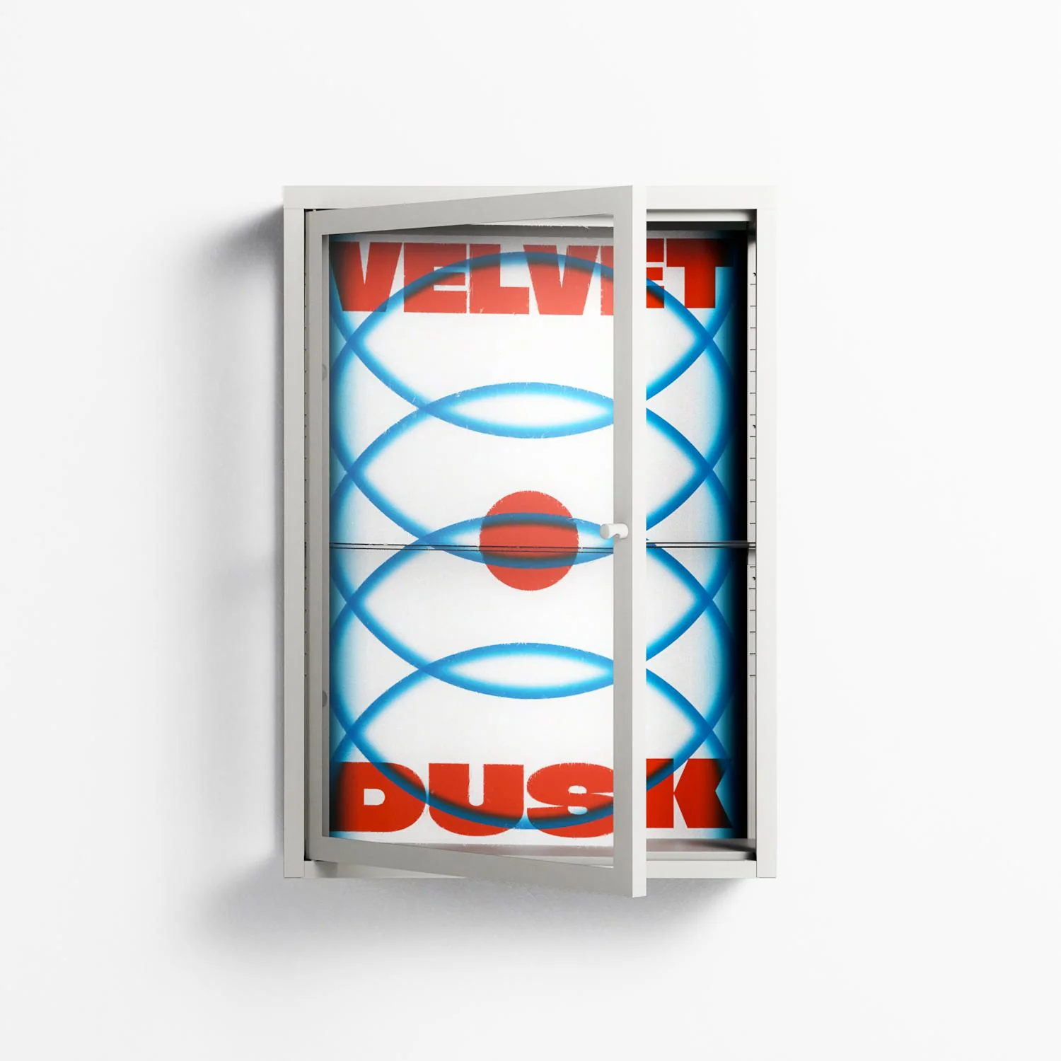 Velvet Dusk - Wall Cabinet - Oluwasheyi Adebayo - Chalk - Clear glass - Image 2