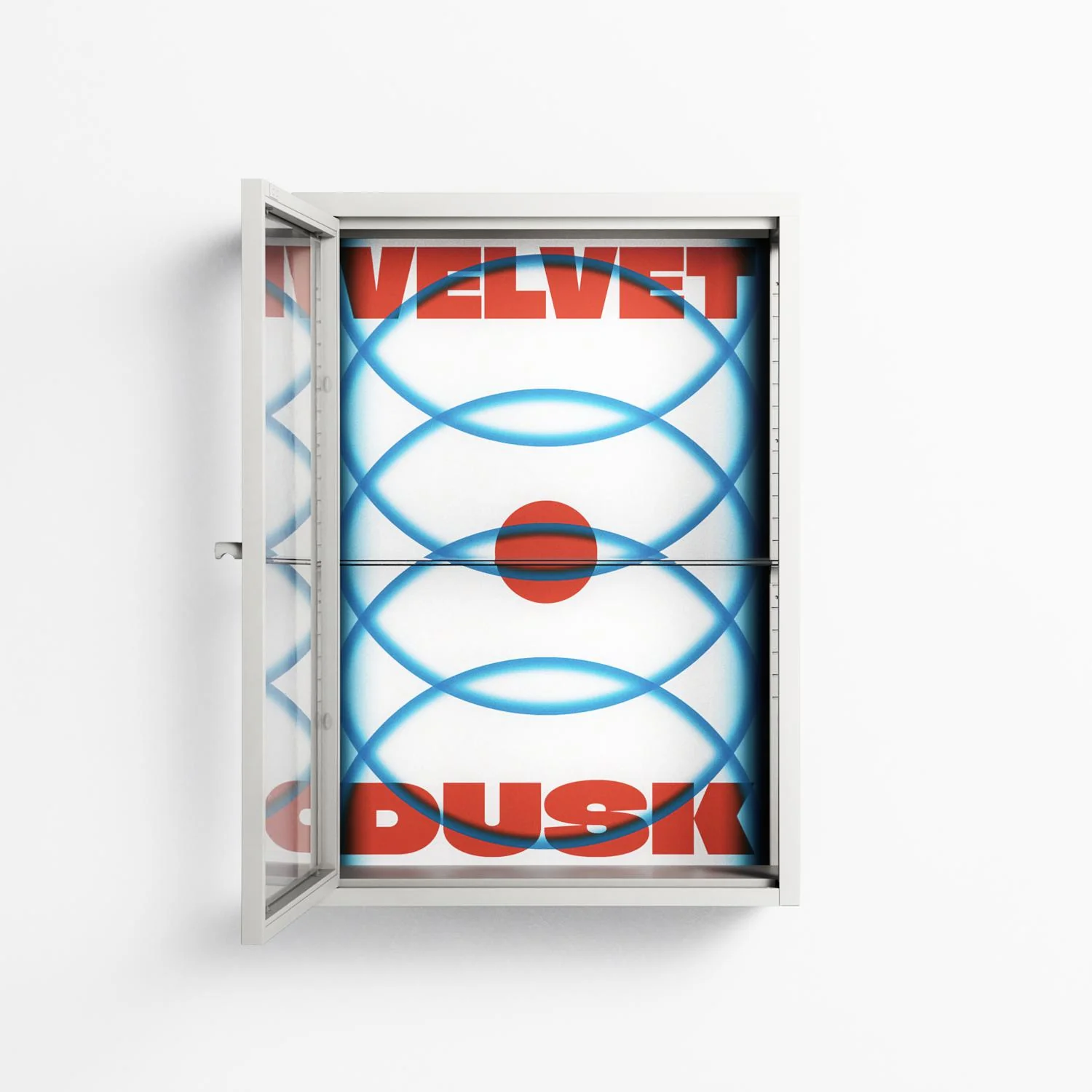 Velvet Dusk - Wall Cabinet - Oluwasheyi Adebayo - Chalk - Clear glass - Image 3