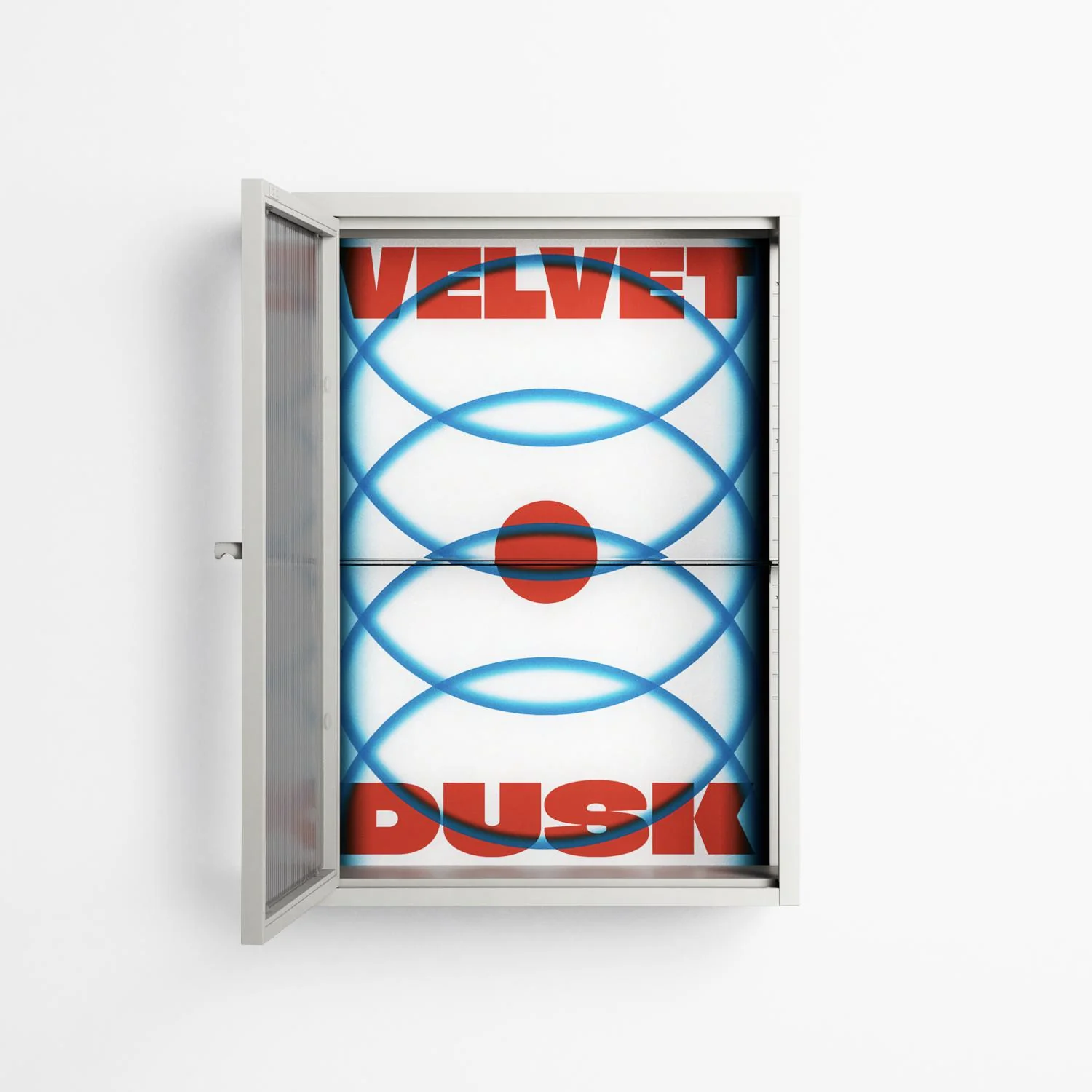 Velvet Dusk - Wall Cabinet - Oluwasheyi Adebayo - Chalk - Reeded glass - Image 3