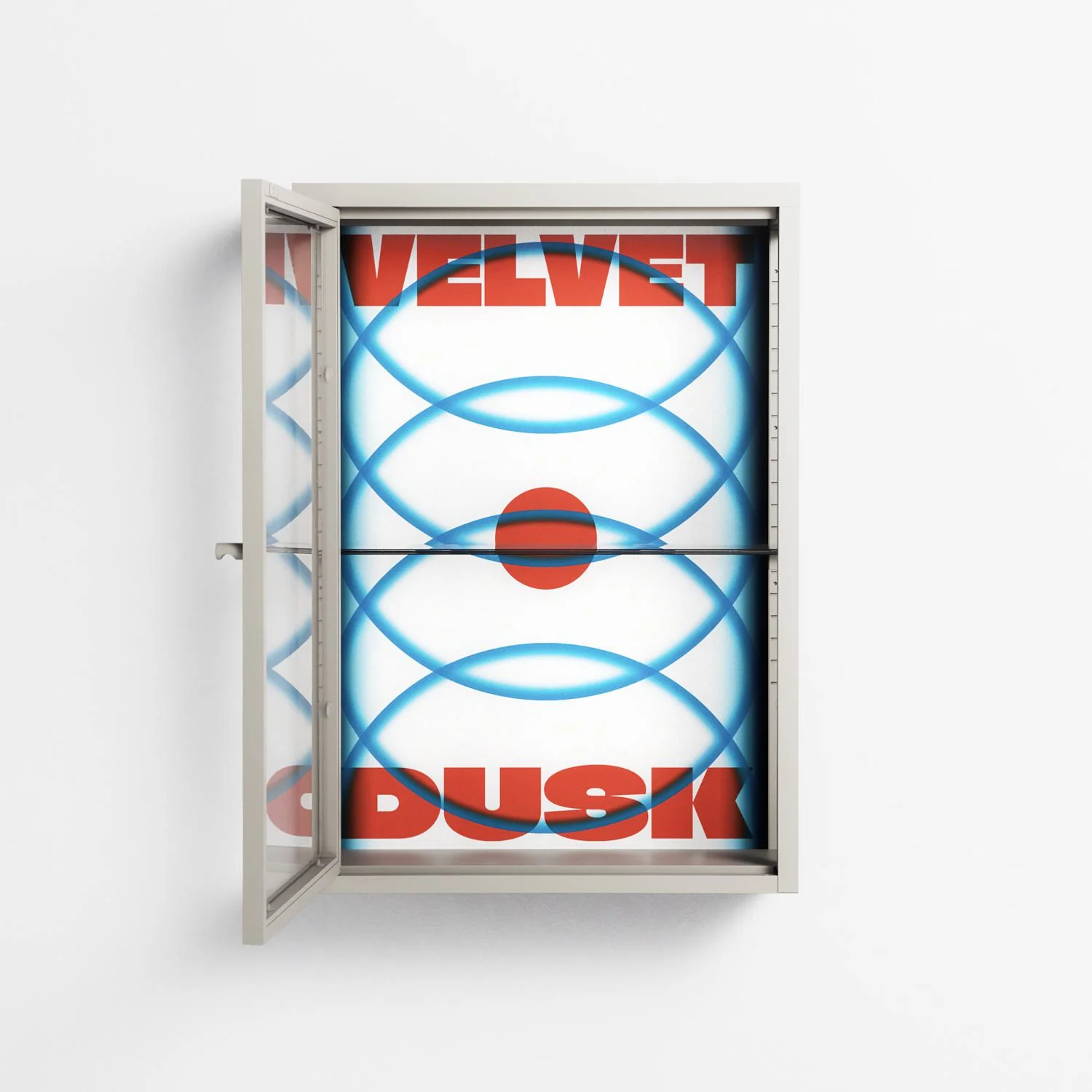 Velvet Dusk - Wall Cabinet - Oluwasheyi Adebayo - Pebble - Clear glass - Image 3