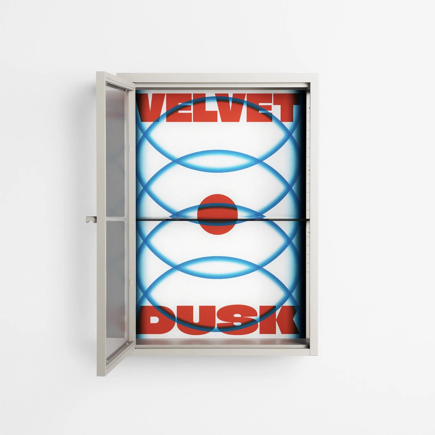 Velvet Dusk - Wall Cabinet - Oluwasheyi Adebayo - Pebble - Reeded glass - Image 3