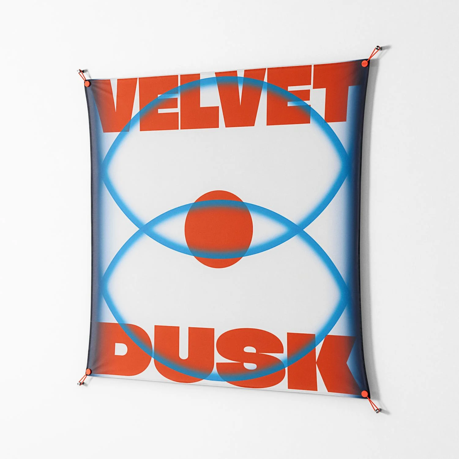 Velvet Dusk - Work On Wall - Oluwasheyi Adebayo - Orange - 140 x 140 cm - Image 2