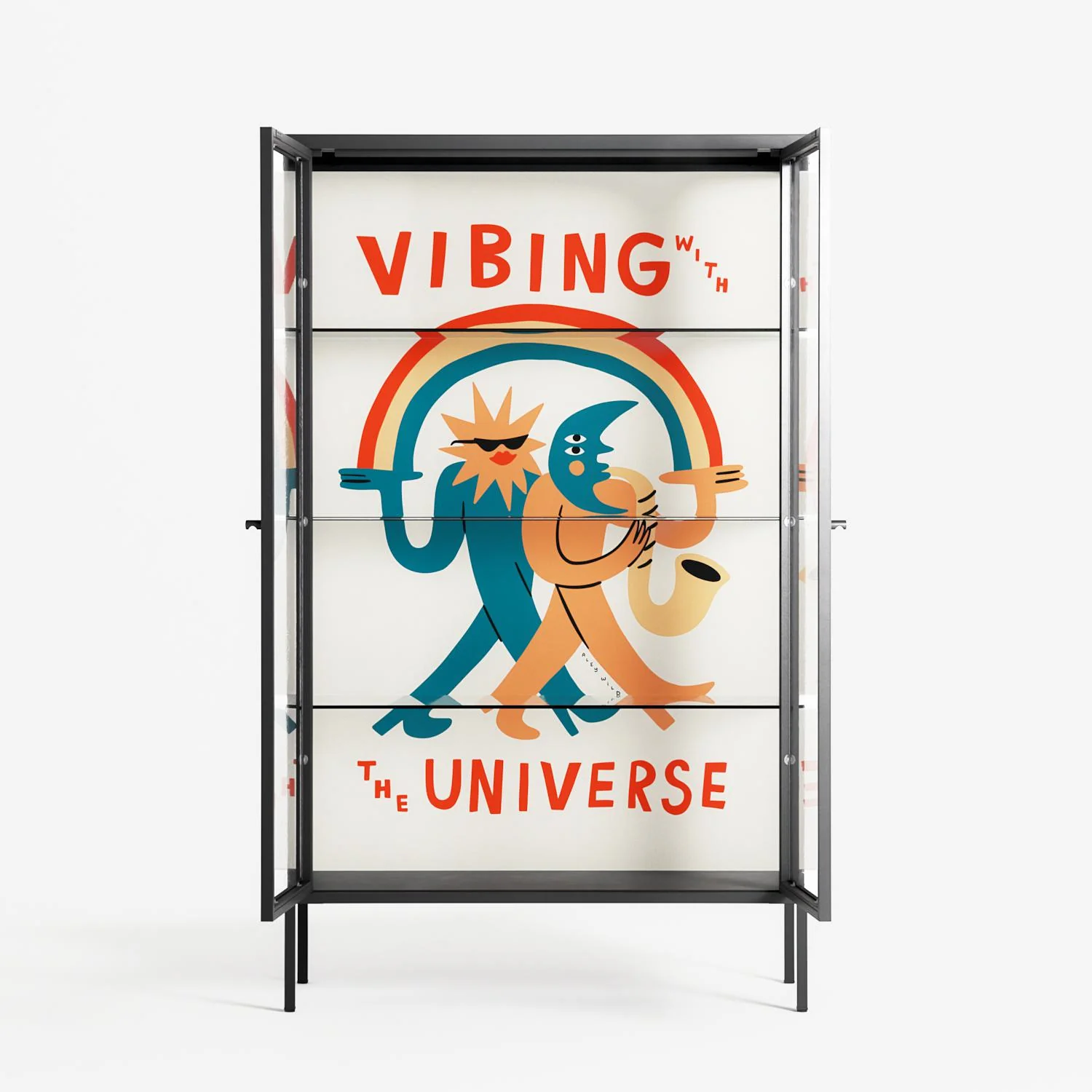 Vibing With The Universe - Cabinet - Aley Wild - Antracite - Clear glass - Image 3