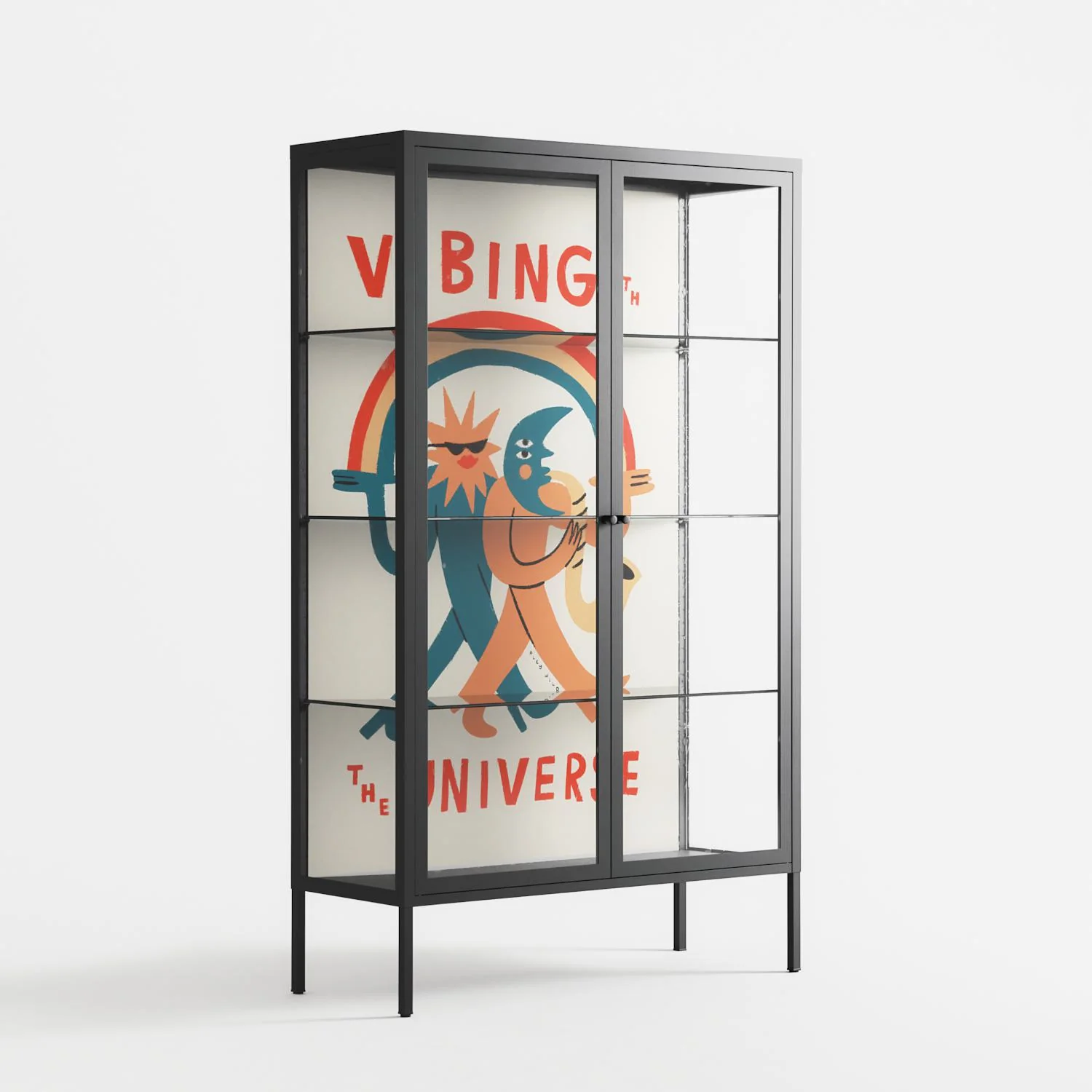 Vibing With The Universe - Cabinet - Aley Wild - Antracite - Clear glass - Image 4