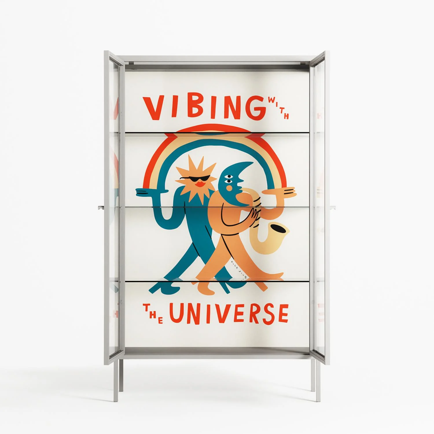 Vibing With The Universe - Cabinet - Aley Wild - Chalk - Clear glass - Image 3
