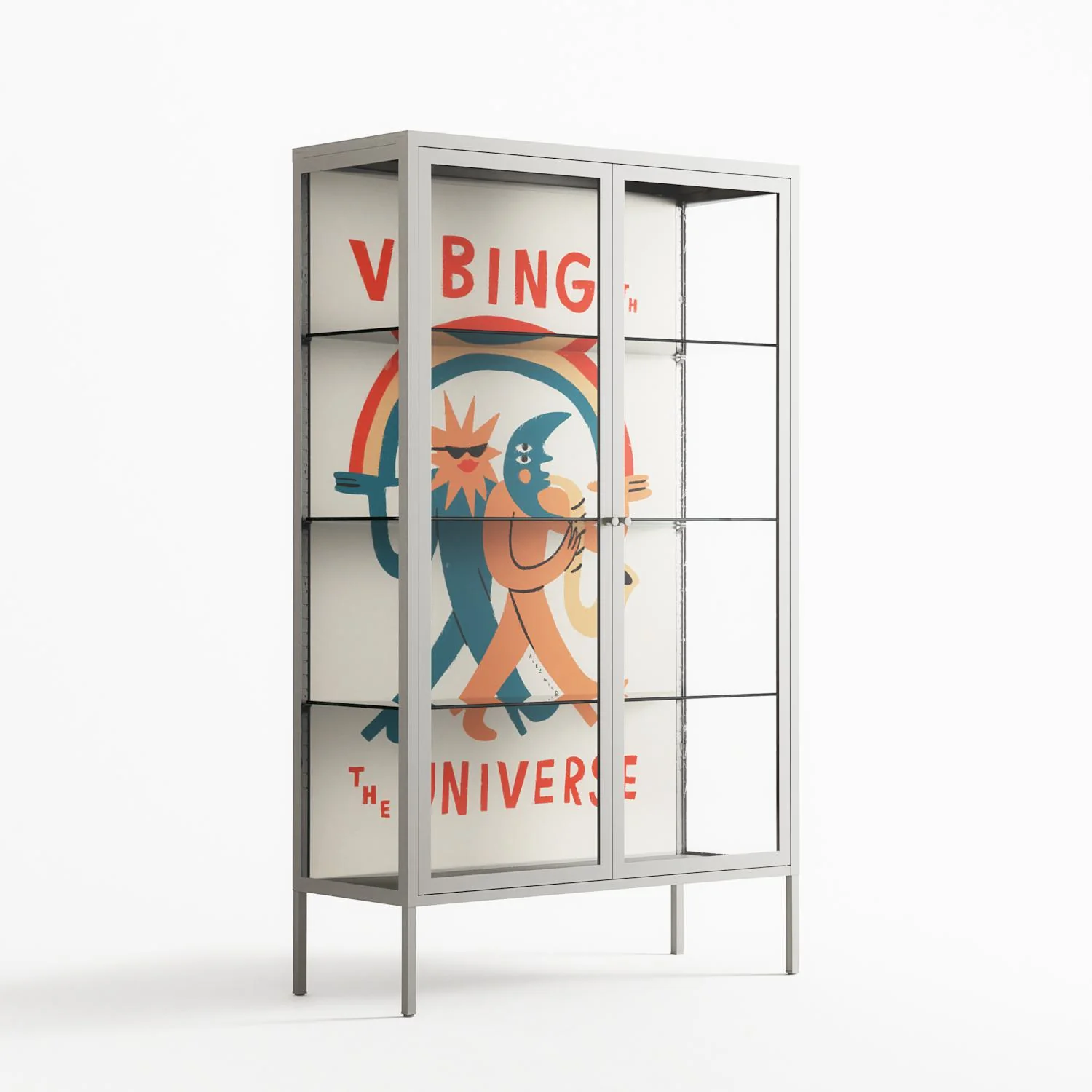 Vibing With The Universe - Cabinet - Aley Wild - Chalk - Clear glass - Image 4