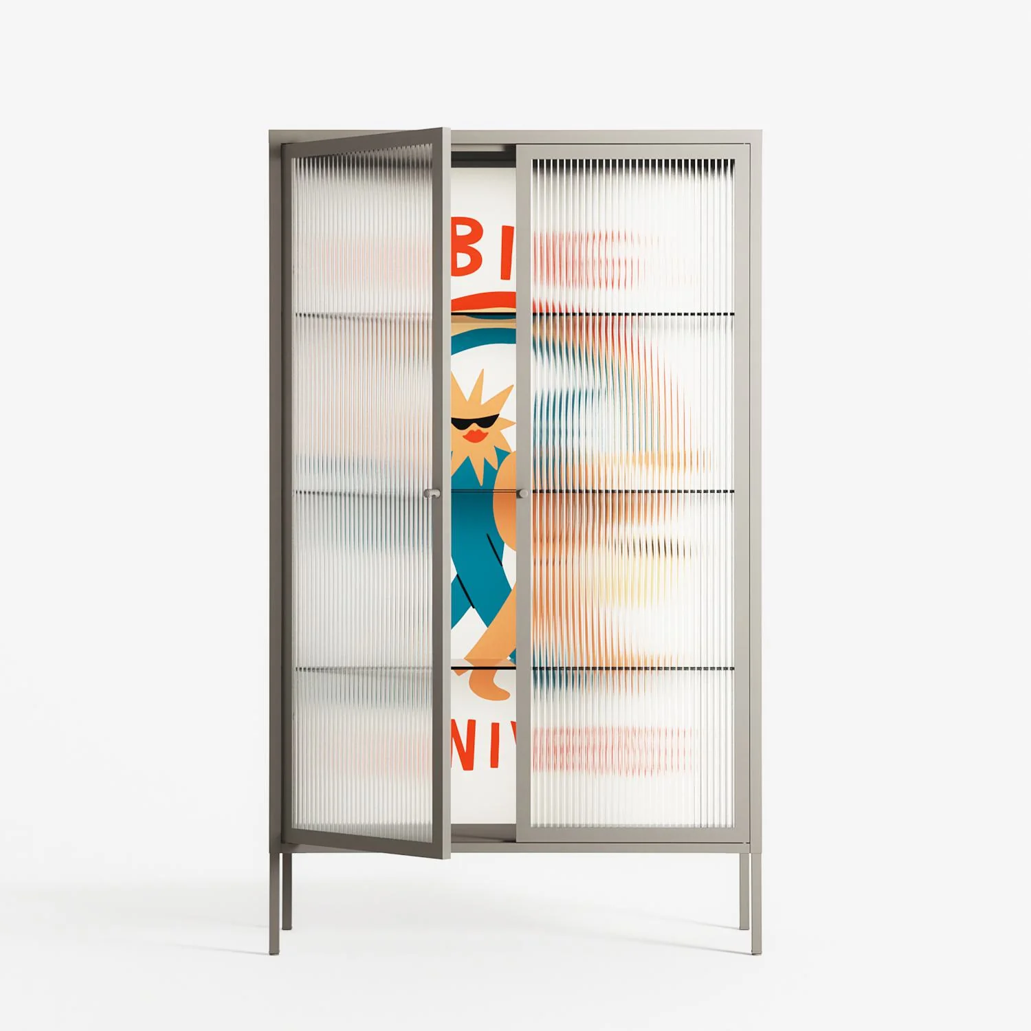 Vibing With The Universe - Cabinet - Aley Wild - Pebble - Reeded glass - Image 2