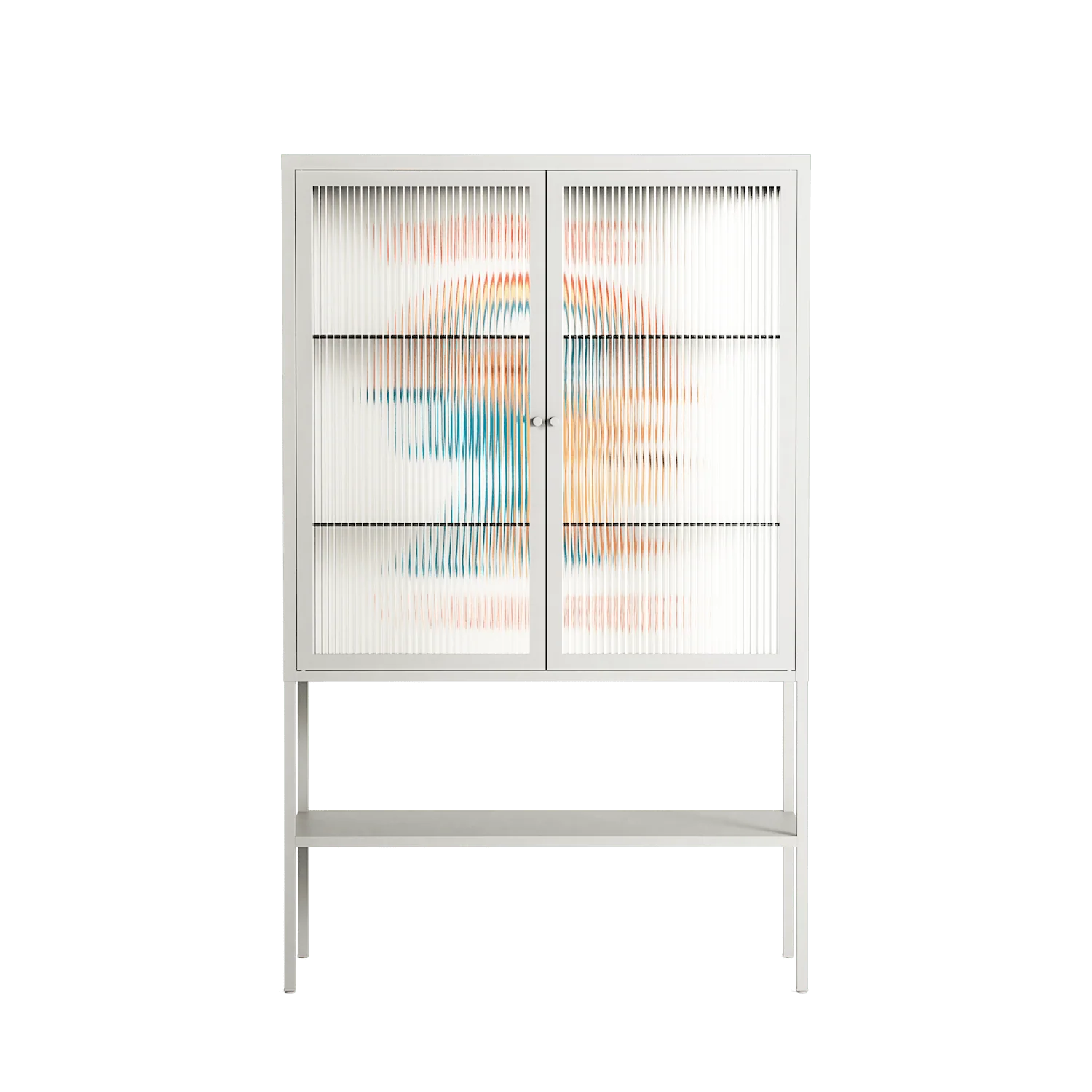 Vibing With The Universe - Loft Cabinet - Aley Wild - Chalk - Reeded glass