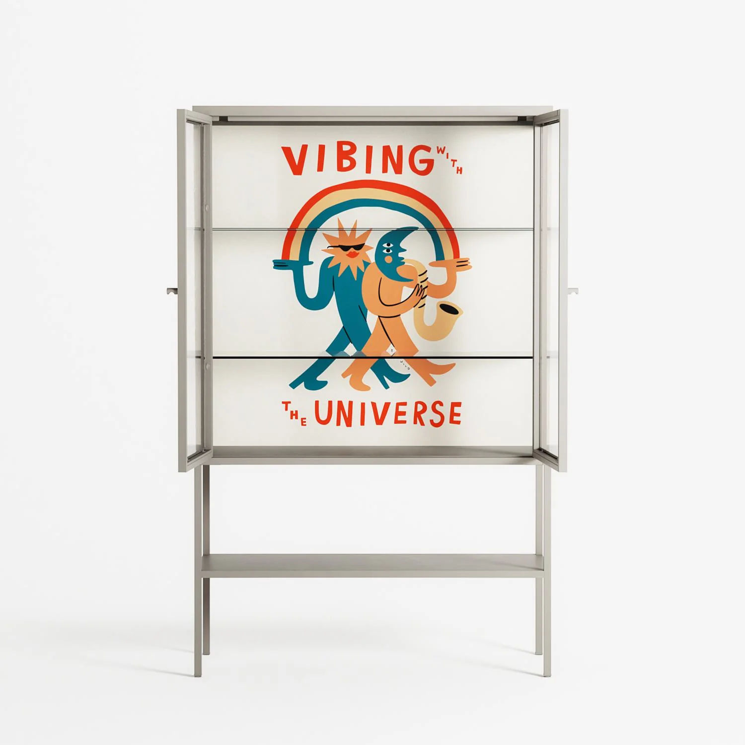 Vibing With The Universe - Loft Cabinet - Aley Wild - Pebble - Clear glass - Image 3