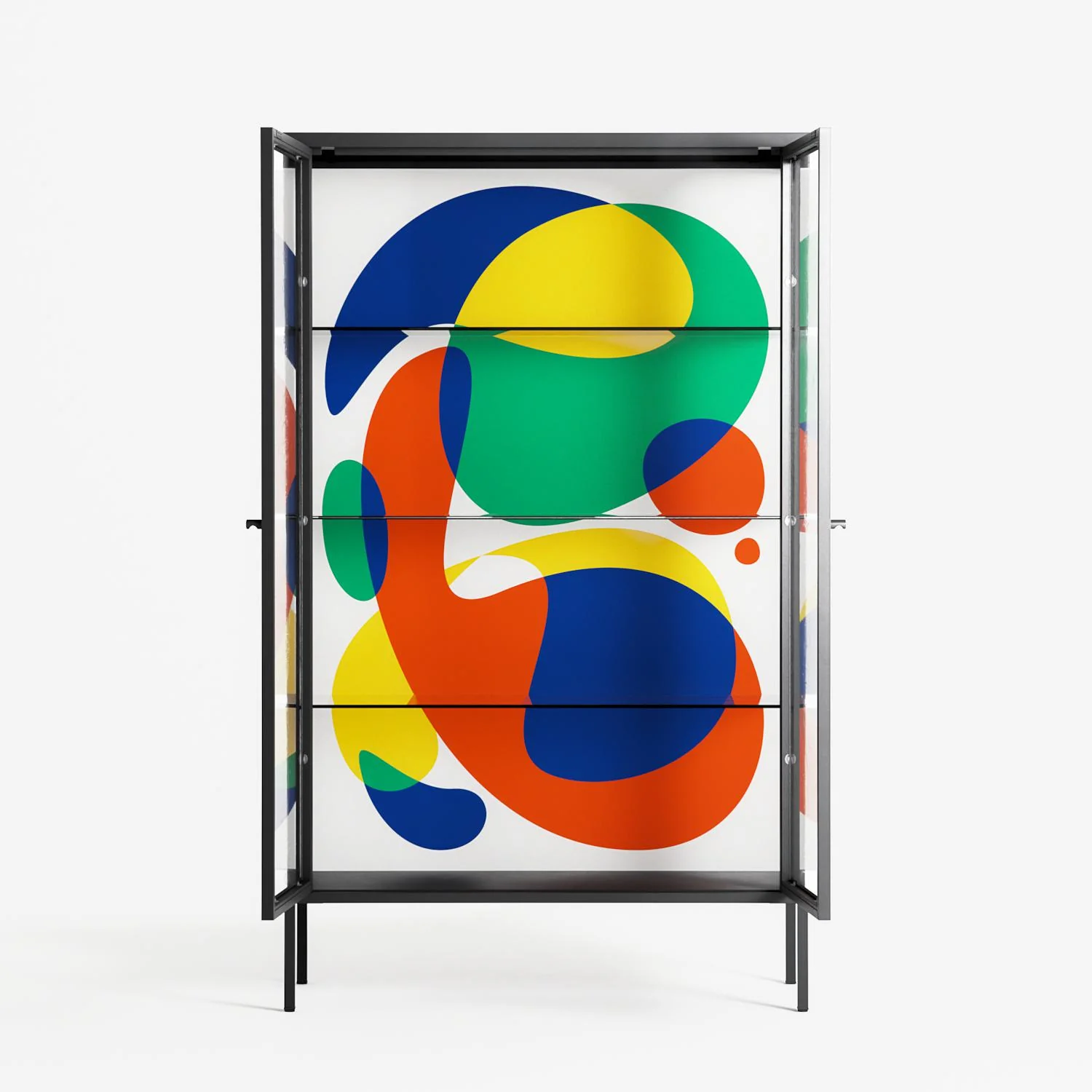 Vibrante - Cabinet - Vratislav Pecka - Antracite - Clear glass - Image 3