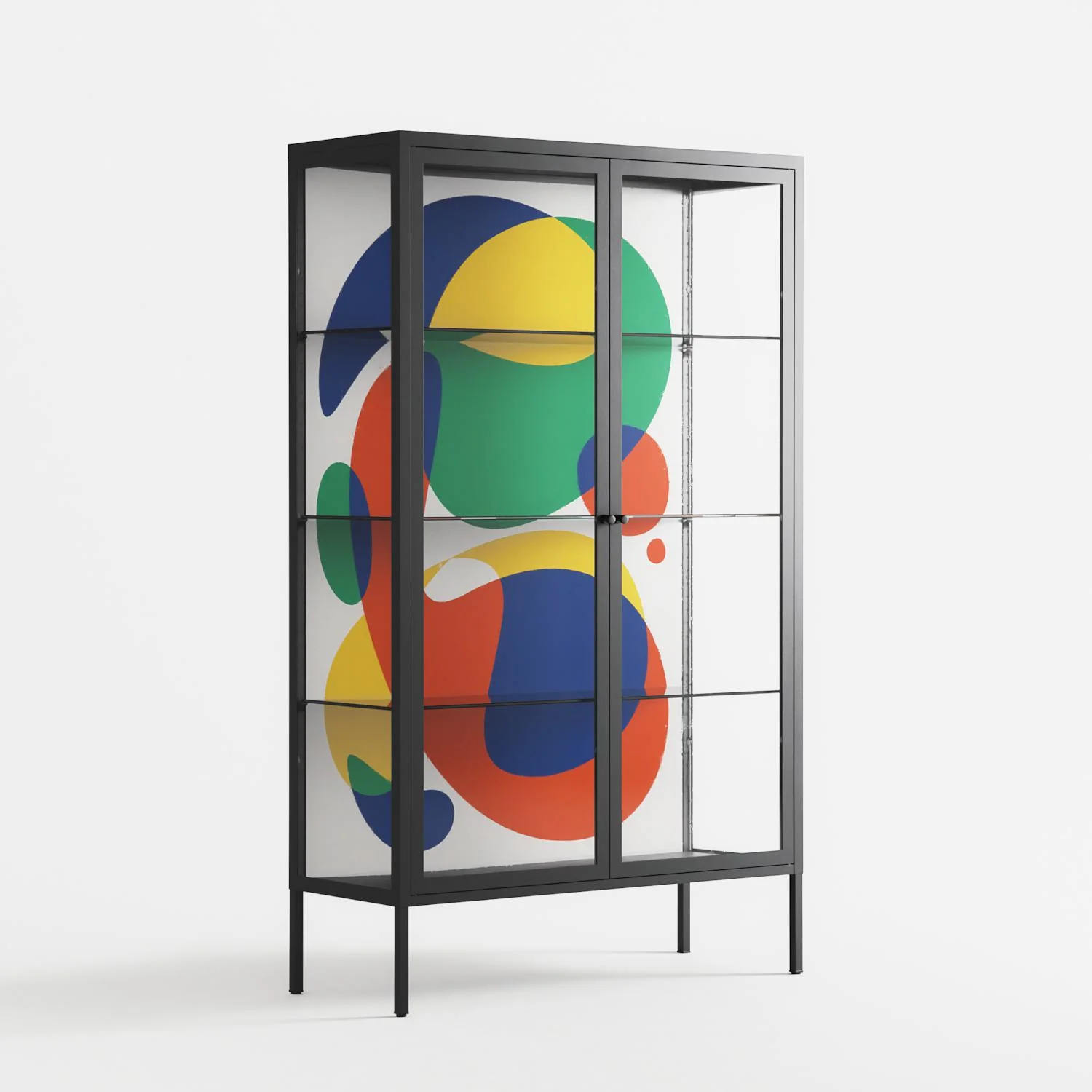 Vibrante - Cabinet - Vratislav Pecka - Antracite - Clear glass - Image 4