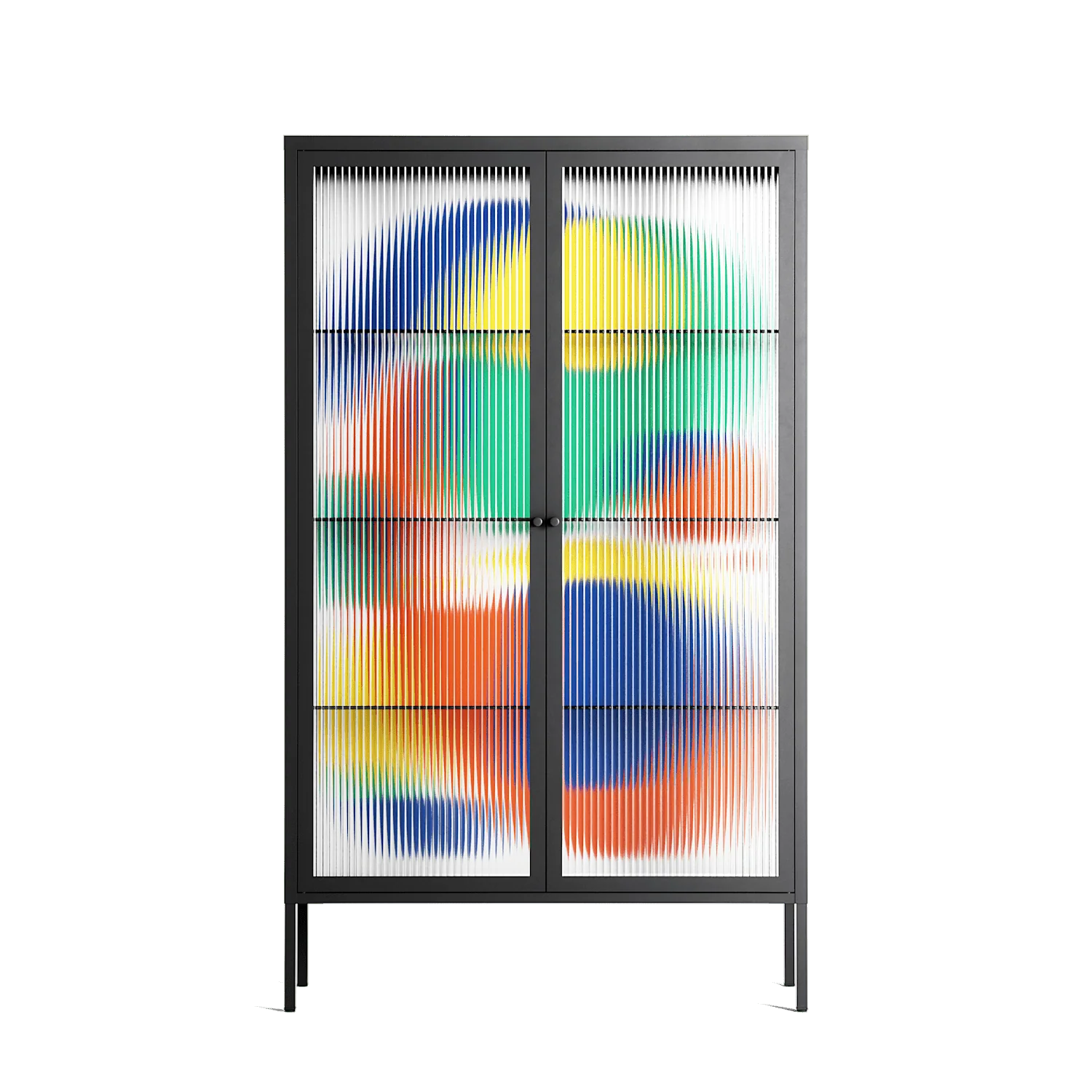 Vibrante - Cabinet - Vratislav Pecka - Antracite - Reeded glass
