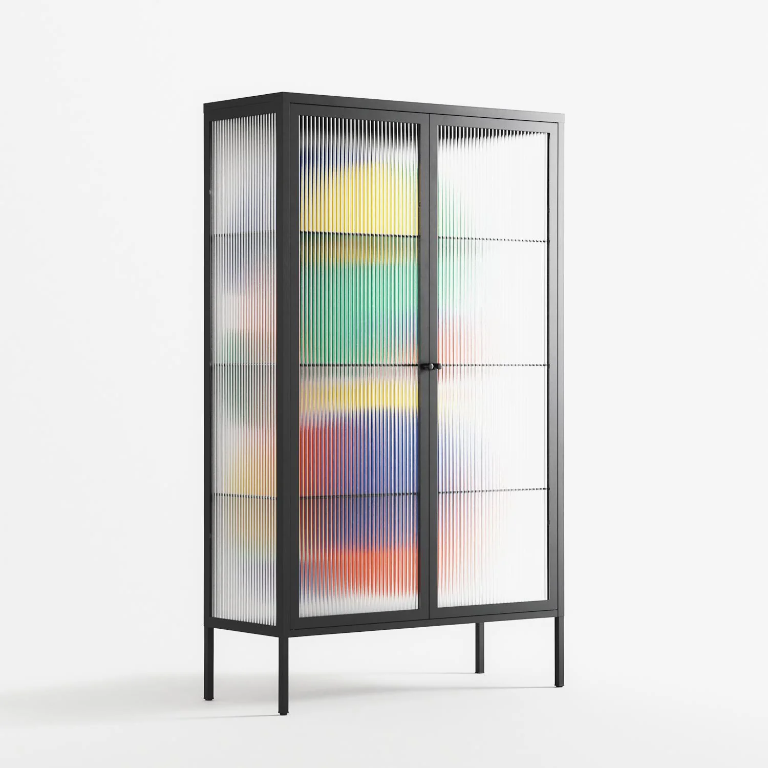 Vibrante - Cabinet - Vratislav Pecka - Antracite - Reeded glass - Image 4