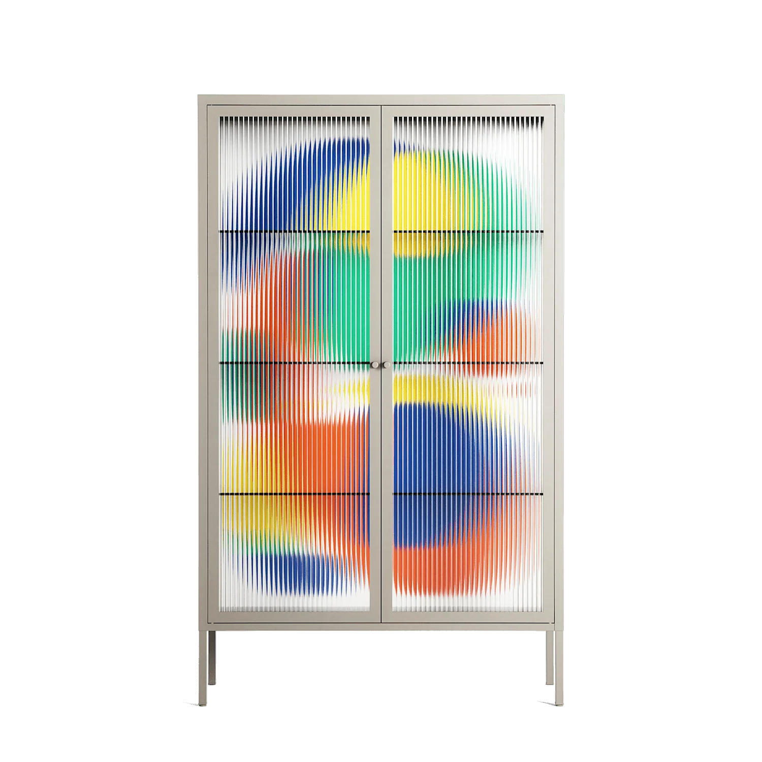Vibrante - Cabinet - Vratislav Pecka - Pebble - Reeded glass