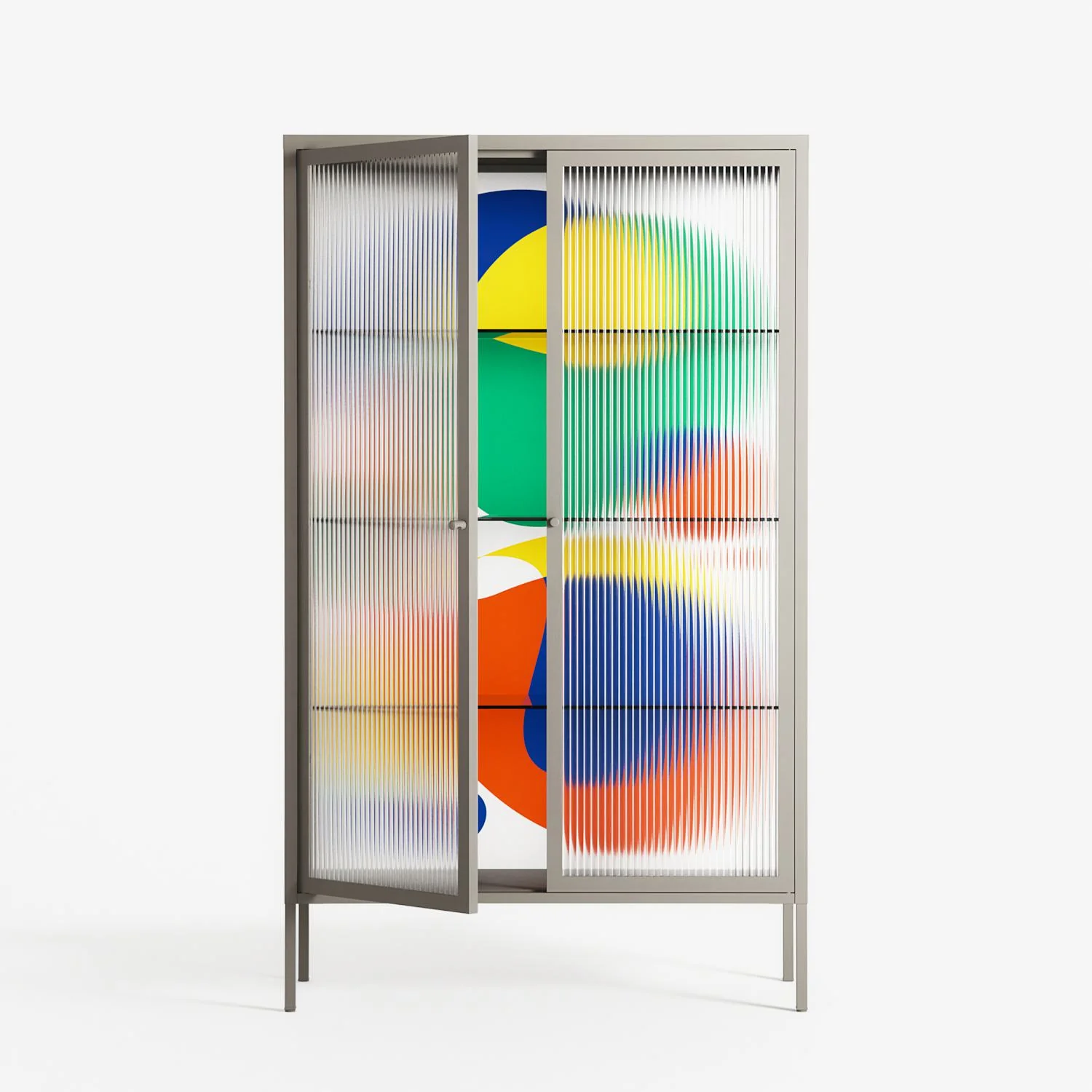 Vibrante - Cabinet - Vratislav Pecka - Pebble - Reeded glass - Image 2