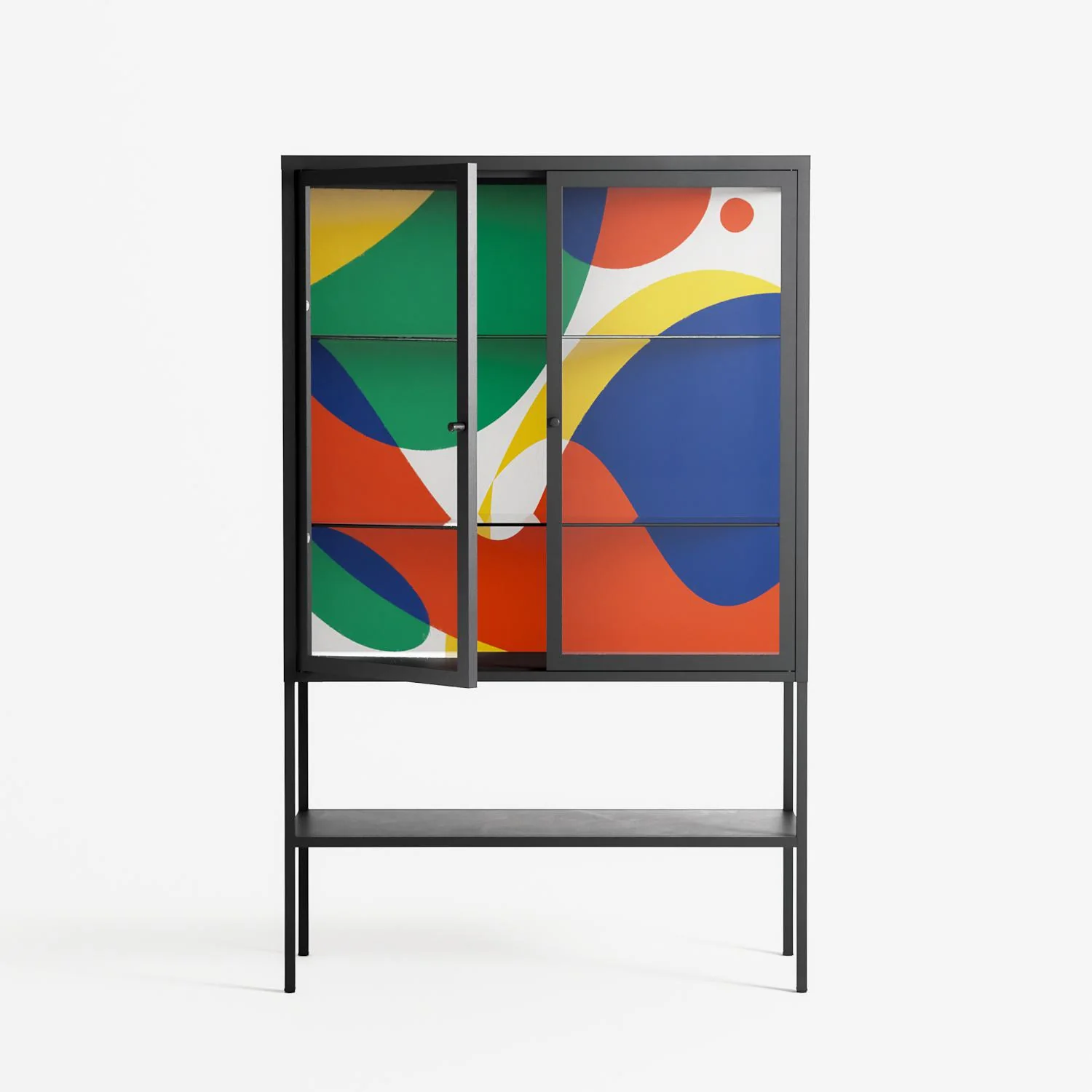 Vibrante - Loft Cabinet - Vratislav Pecka - Antracite - Clear glass - Image 2