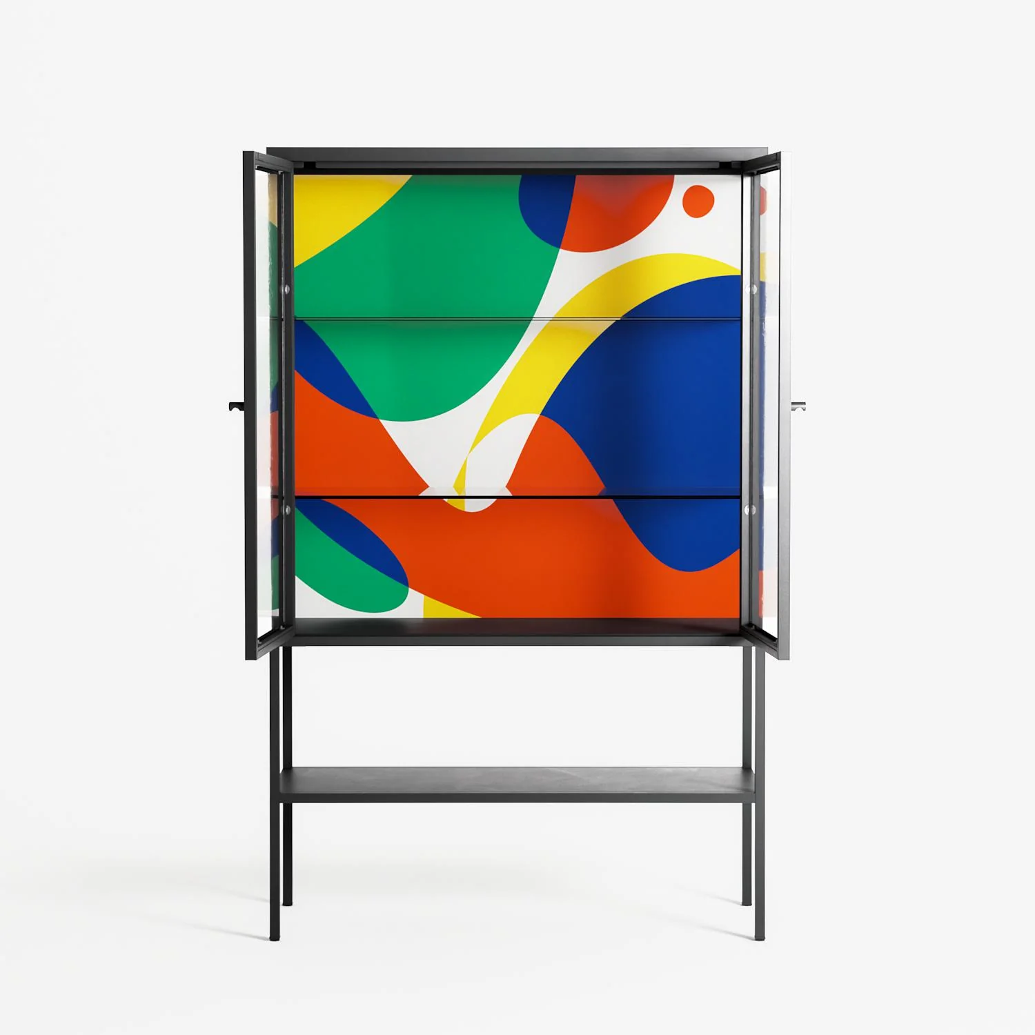 Vibrante - Loft Cabinet - Vratislav Pecka - Antracite - Clear glass - Image 3