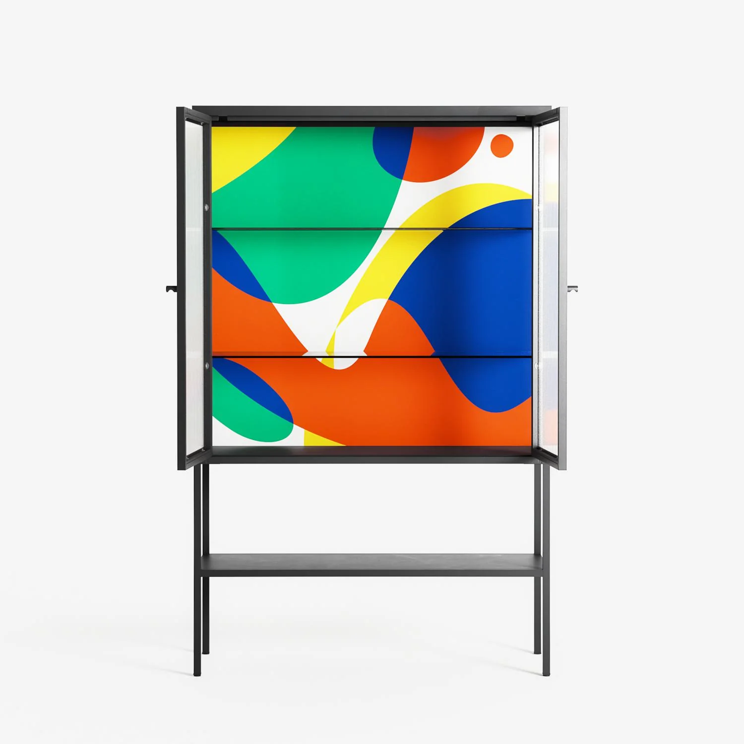 Vibrante - Loft Cabinet - Vratislav Pecka - Antracite - Reeded glass - Image 3