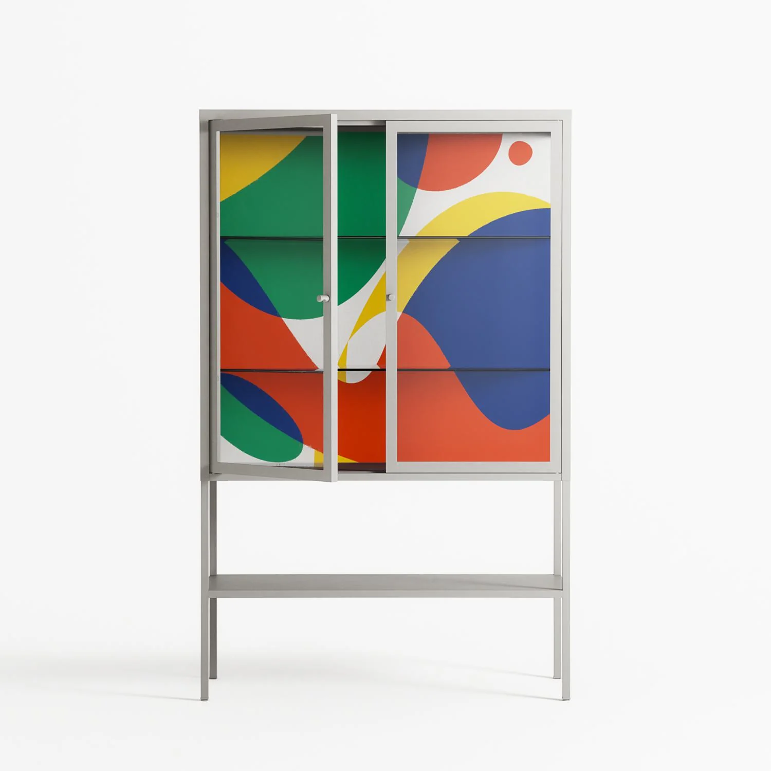 Vibrante - Loft Cabinet - Vratislav Pecka - Chalk - Clear glass - Image 2