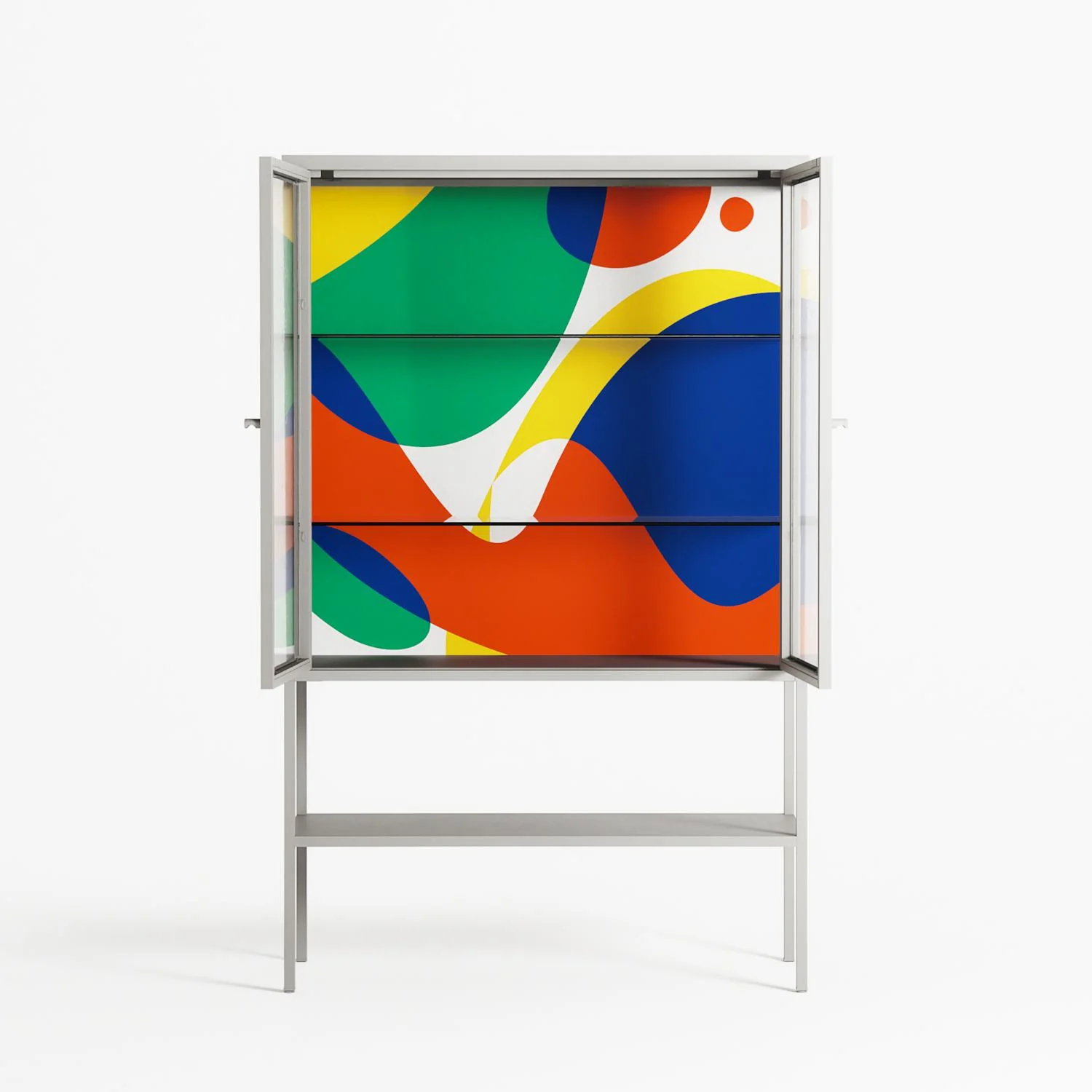 Vibrante - Loft Cabinet - Vratislav Pecka - Chalk - Clear glass - Image 3