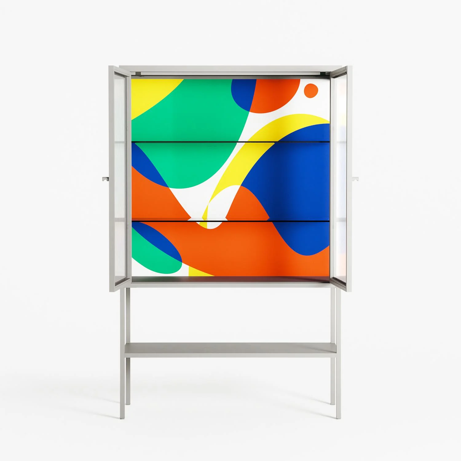 Vibrante - Loft Cabinet - Vratislav Pecka - Chalk - Reeded glass - Image 3