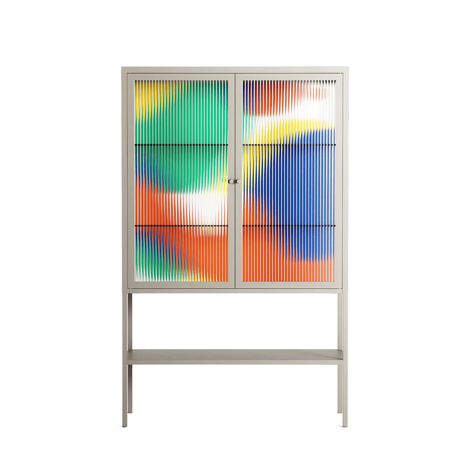 Vibrante - Loft Cabinet - Vratislav Pecka - Pebble - Reeded glass