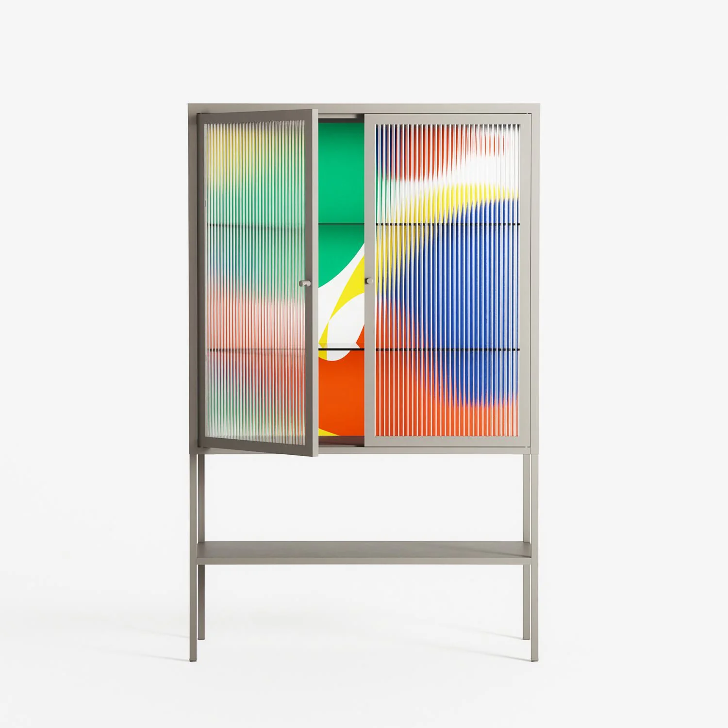 Vibrante - Loft Cabinet - Vratislav Pecka - Pebble - Reeded glass - Image 2