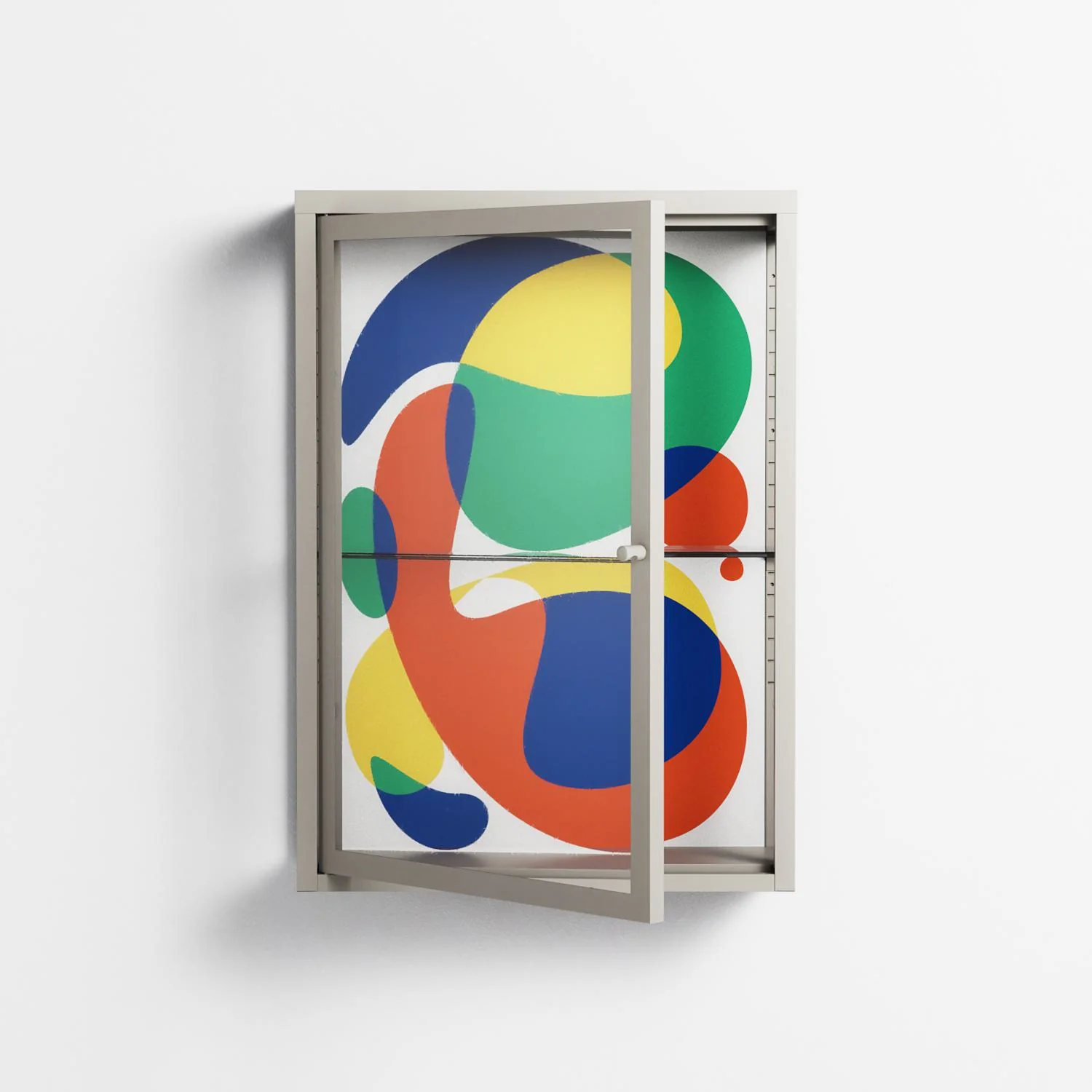 Vibrante - Wall Cabinet - Vratislav Pecka - Pebble - Clear glass - Image 2