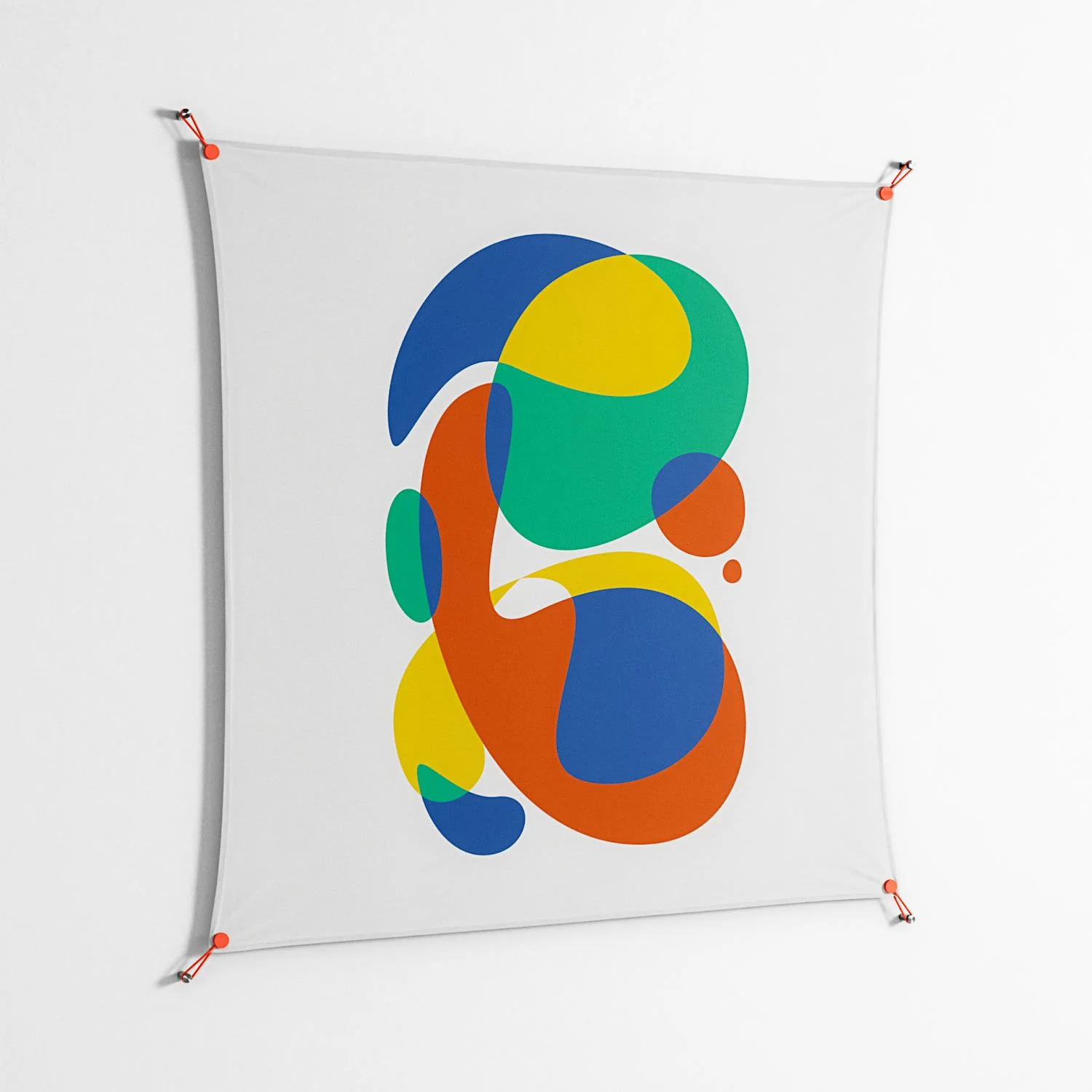 Vibrante - Work On Wall - Vratislav Pecka - Orange - 140 x 140 cm - Image 2
