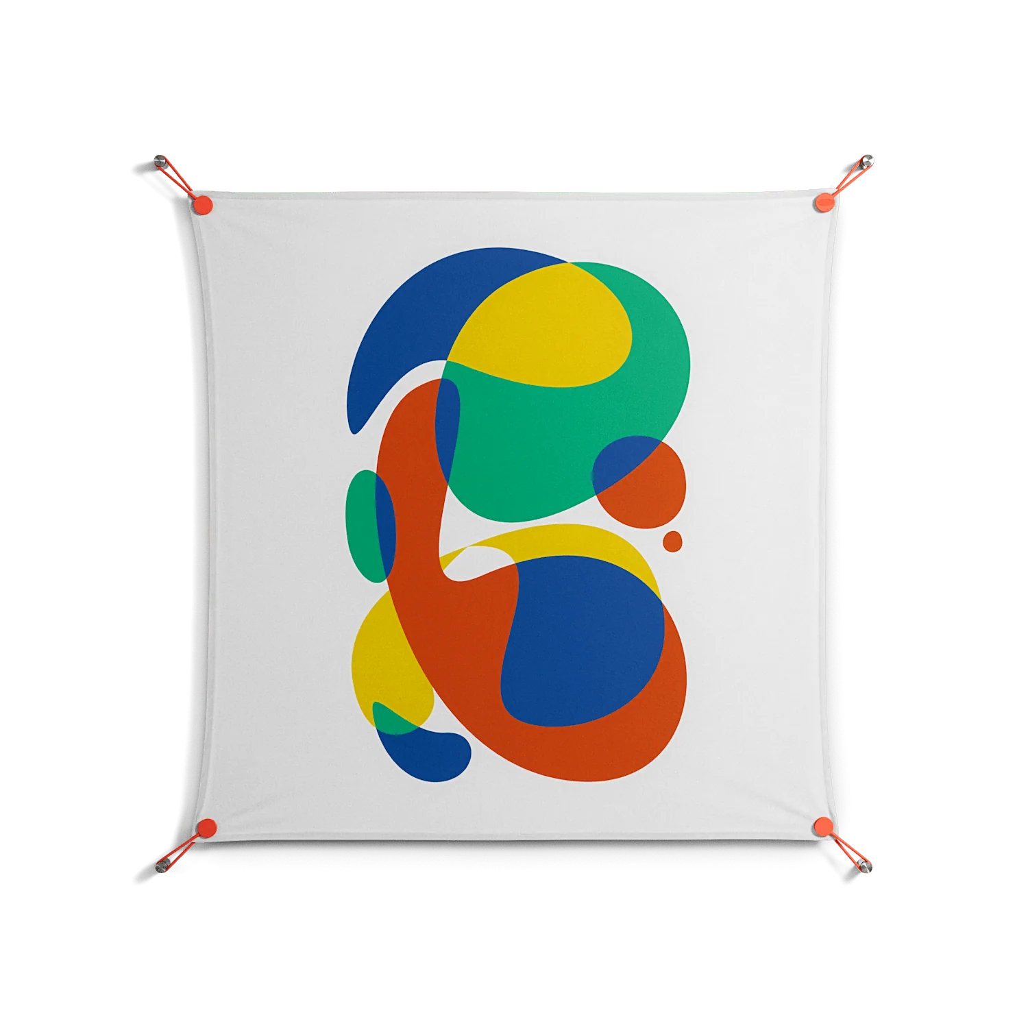 Vibrante - Work On Wall - Vratislav Pecka - Orange - 90 x 90 cm