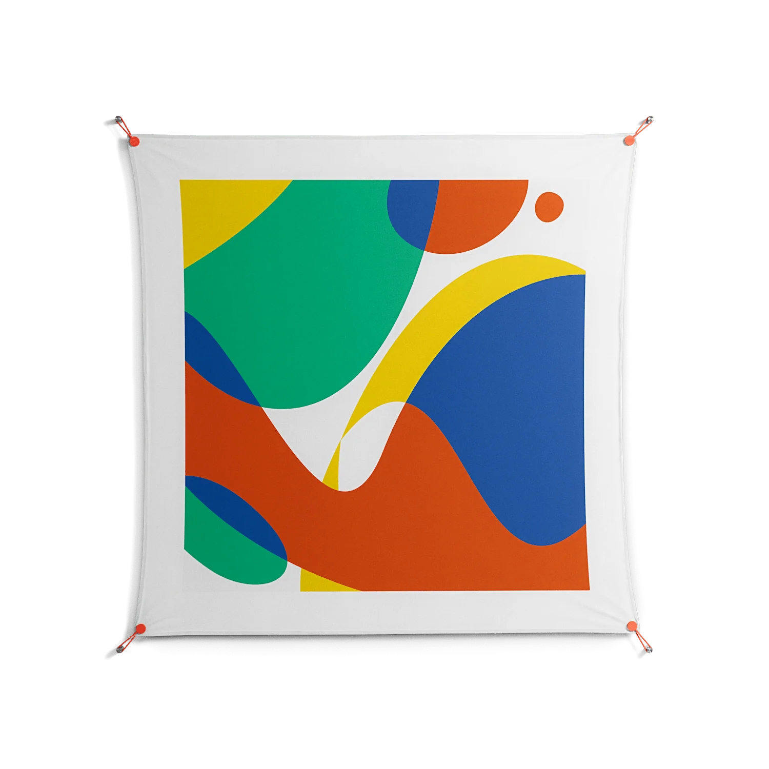 Vibrante Zoom - Work On Wall - Vratislav Pecka - Orange - 140 x 140 cm